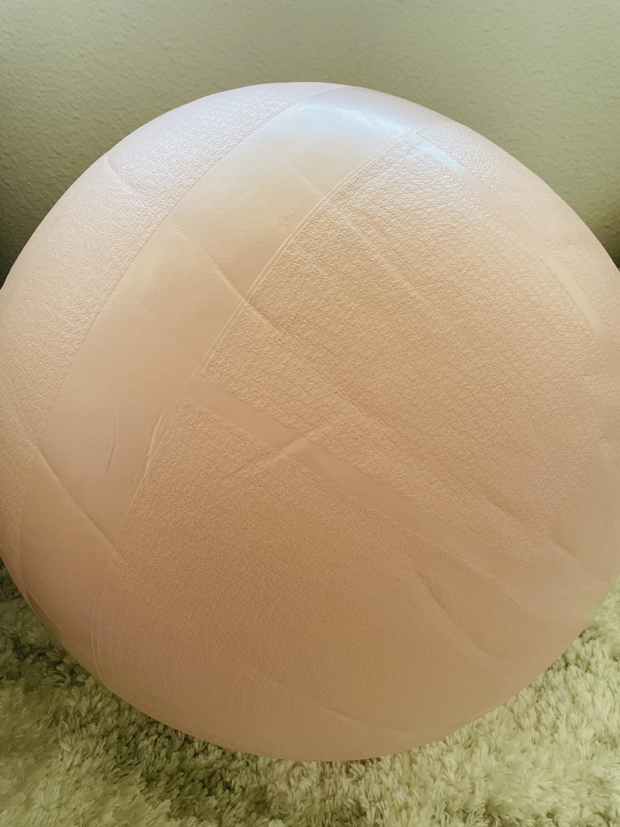 YOTTOY Anti-Burst Exercise Ball for Working Out, Yoga & Pregnancy, Extra Thick Workout Ball for Physical Therapy & Fitness customer photo 2