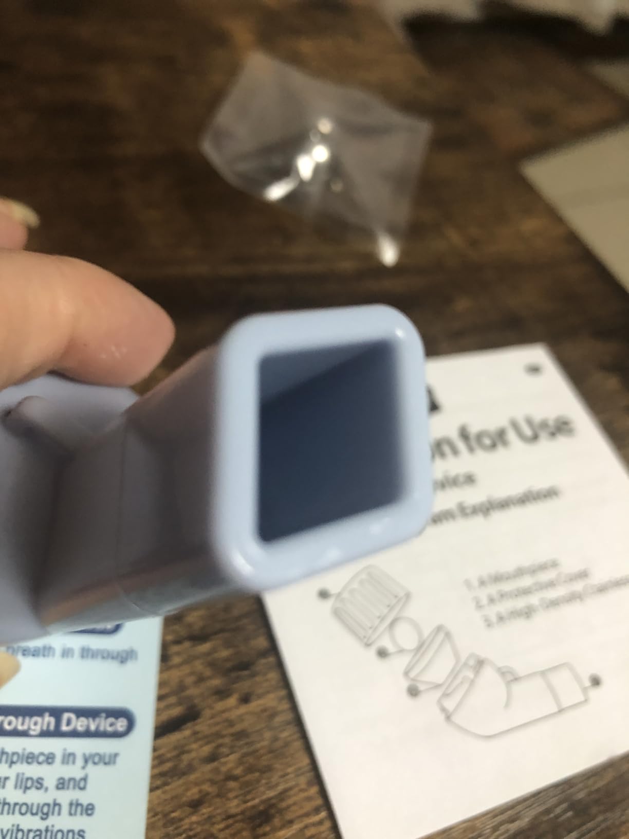 Flutter Valve Device for Lungs, Breathing Exercise Devicefor Lungs, Adjustable Resistance for Natural Mucus Removal, Portable Lung Exerciser Device | Breathing Trainer customer photo 2