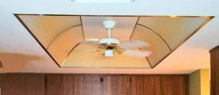 LEDIARY 20 Inch Low Profile Bladeless Enclosed LED Ceiling Fan Light, White customer photo 2