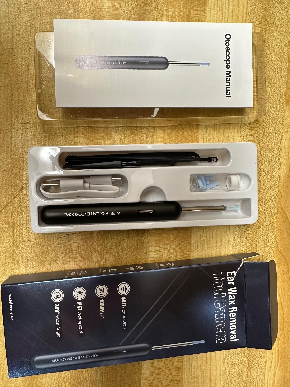 AIFINI Ear Wax Removal Tool, HD Ear Cleaner Otoscope Camera with Light customer photo 2