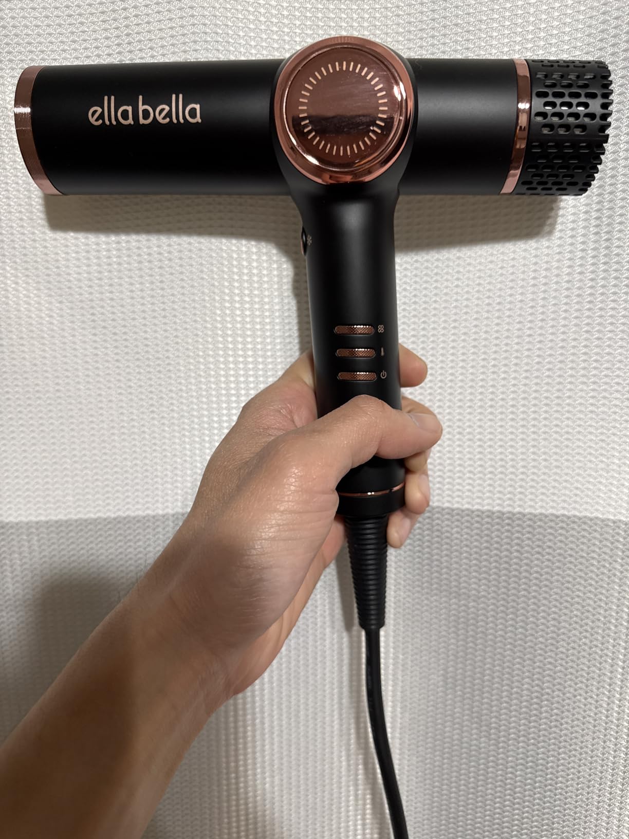 ELLA BELLA® Ionic Hair Dryer with Diffuser - Negative Ion Blow Dryer, Quiet customer photo 1