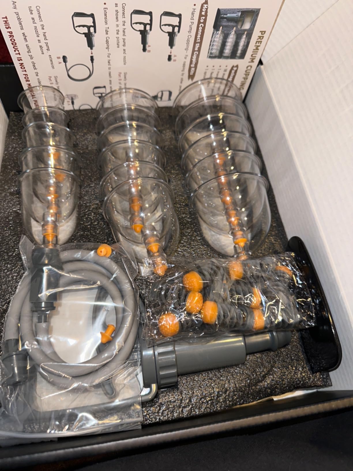 Cupping Therapy Set, 18 Pcs Cupping Set, Professional Cupping Kit for Massage Therapy, Portable Upgrade Cupping with Case, Pump Suction Cups for Cellulite Muscle Pain Relief Physical Therapy. customer photo 2