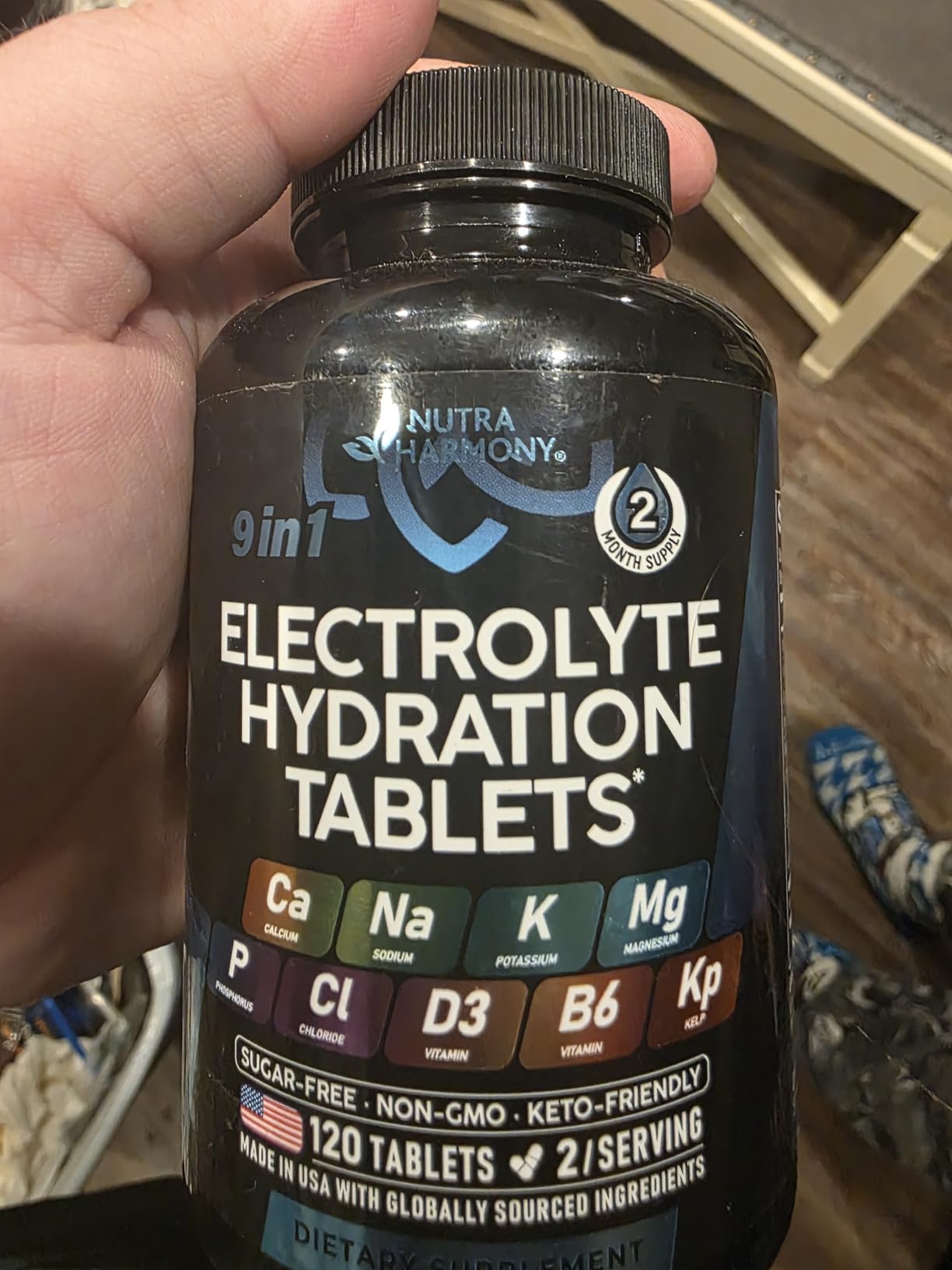 Electrolyte Tablets with Magnesium, Sodium, Potassium, Chloride - 120 Tabs customer photo 1