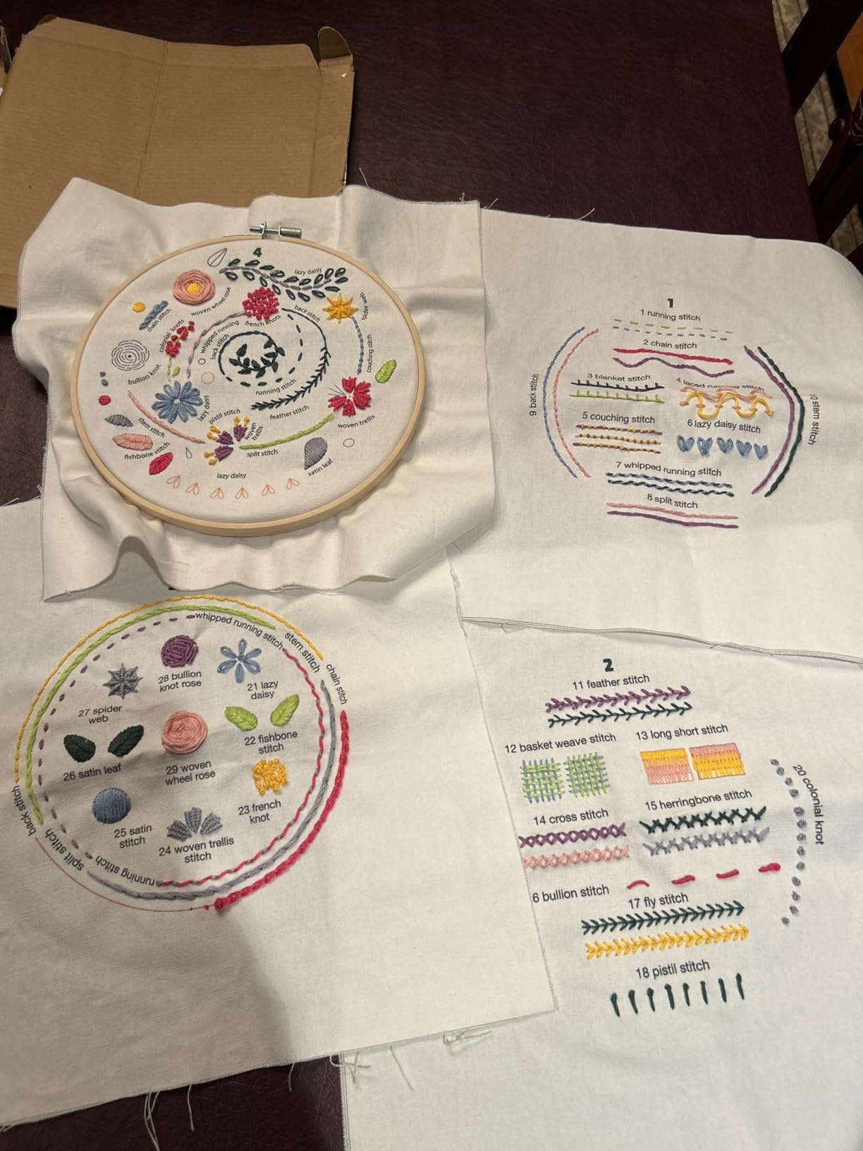 Craftwiz 4-Piece Starter Embroidery Kit for Beginners and Expert with Simple Patterns, Learn 29 Stitches with Hand Embroidery Kit customer photo 2