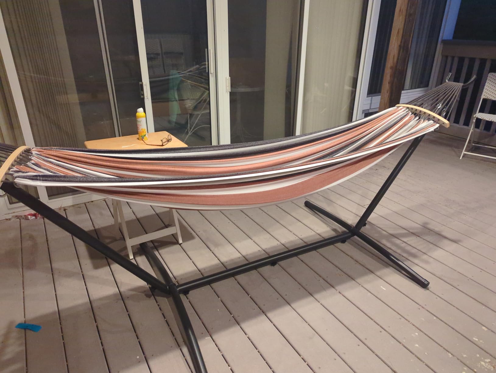 SZHLUX Hammock with Stand for Outside,Hamaca Con Base customer photo 2