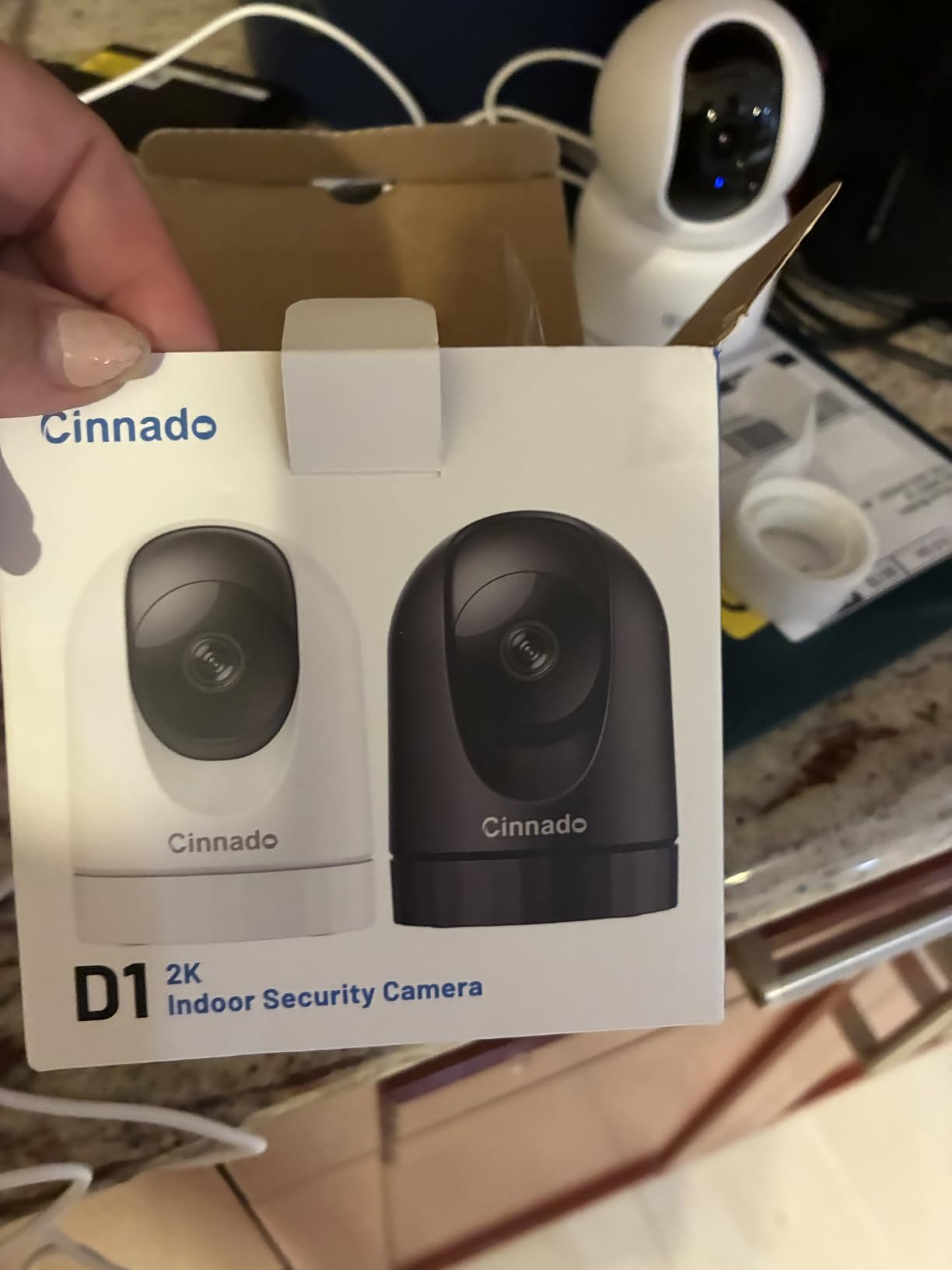 Cinnado 2K Security Camera Indoor for Pet/Dog/Baby with Phone App, D1 1Pack customer photo 1