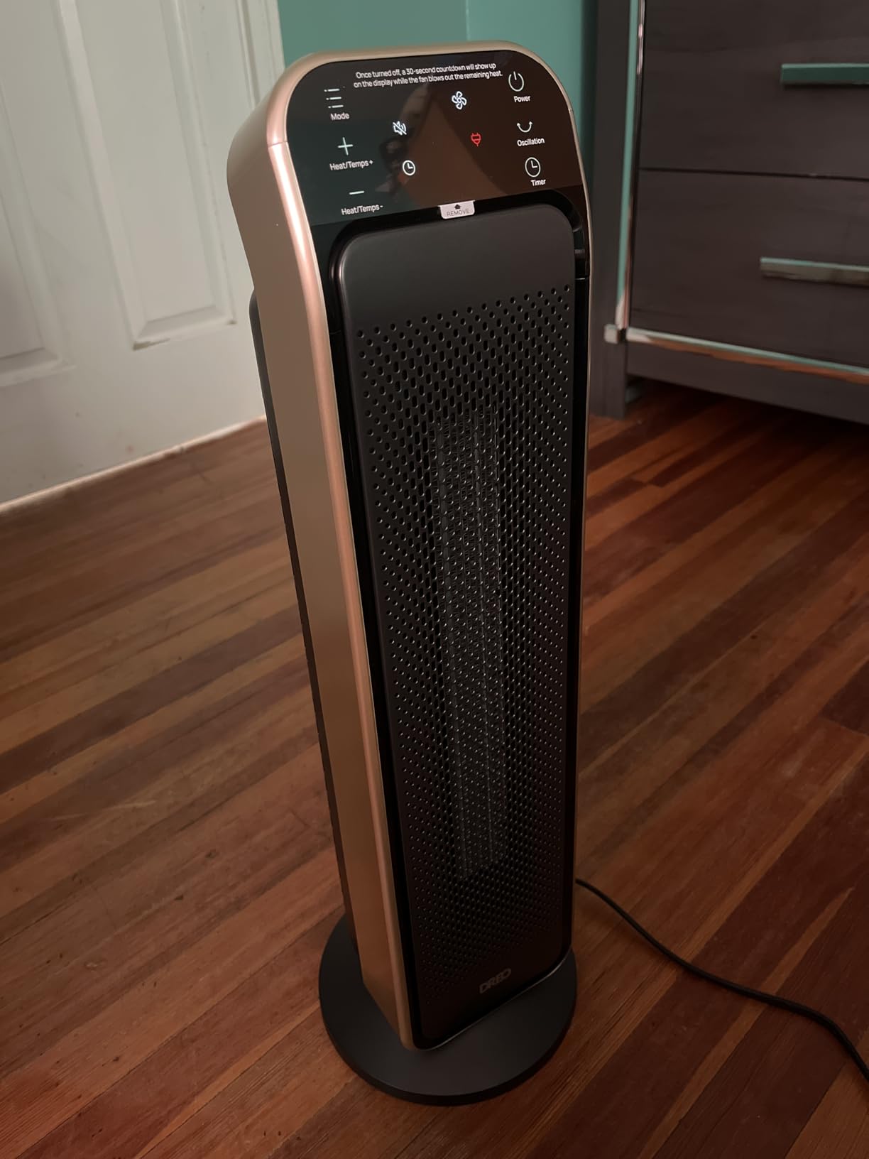 DREO 25 Inch Electric Space Heater for Indoor Use, Large Room, Thermostat customer photo 2