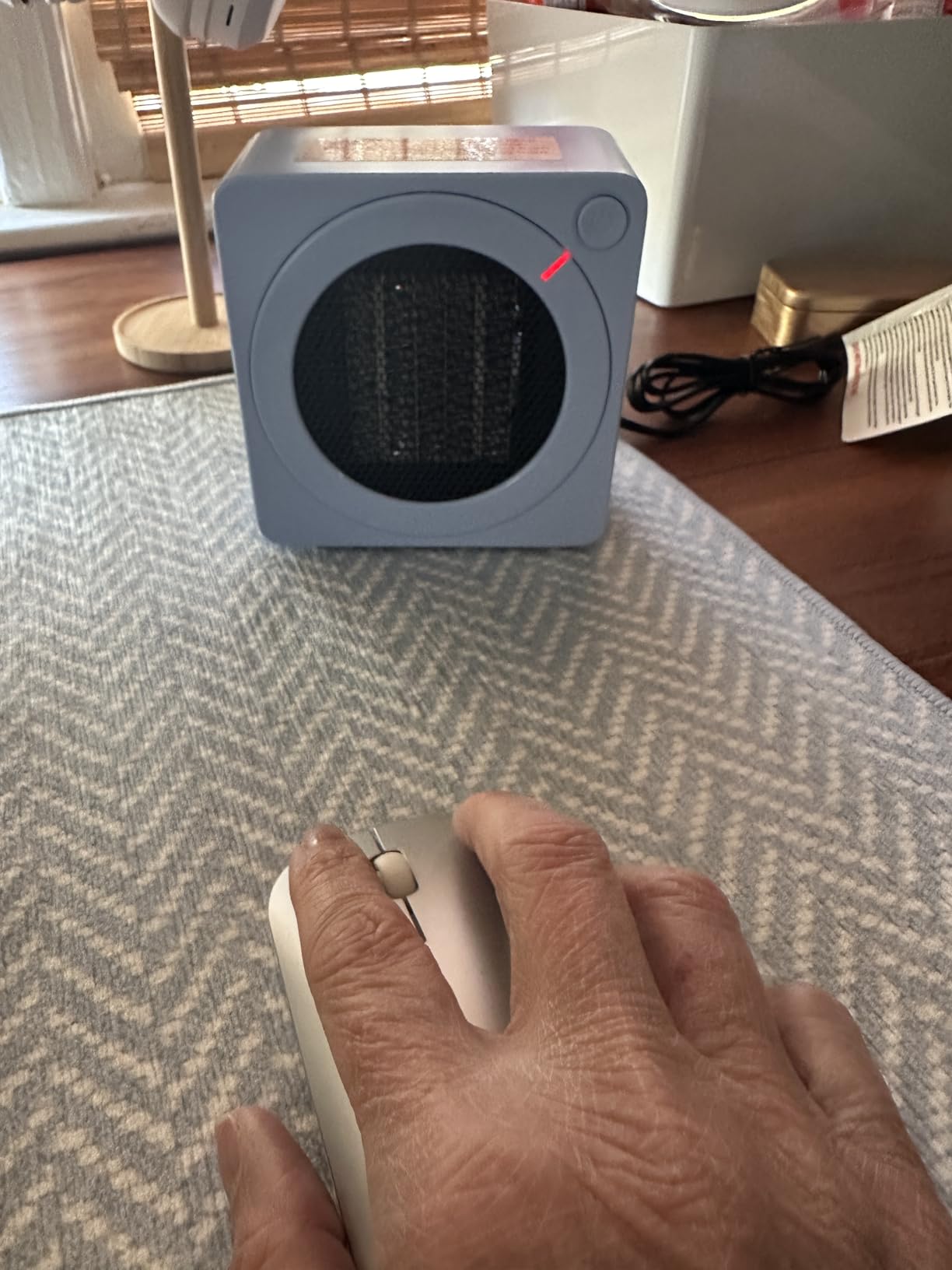 Gaiatop Mini Space Heater, 500W Fast Heating Portable Desk Electric Heater customer photo 2