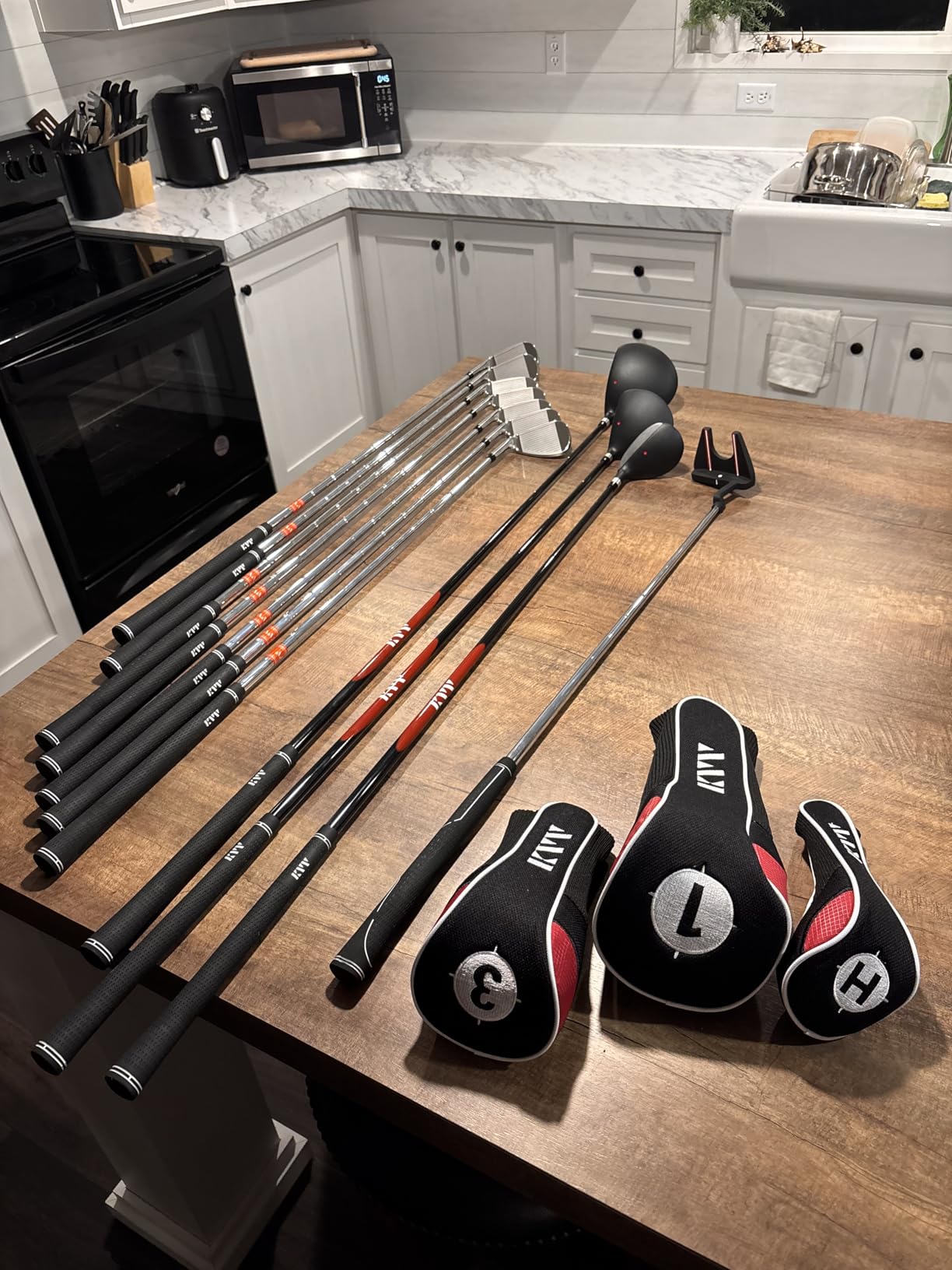 KVV Men Complete Golf Clubs Set, 7/11 Piece Full Golf Club Set with/Without Stand Bag, Right & Left Handed All Golf Clubs for Men Beginner customer photo 1