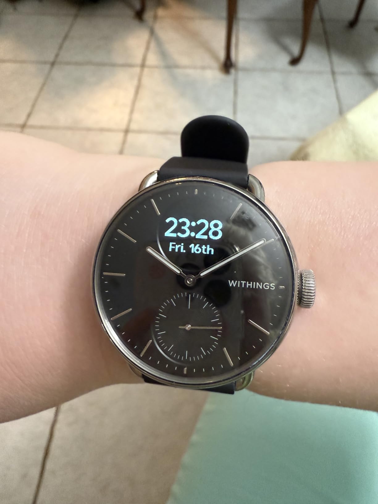 WITHINGS ScanWatch 2 - Hybrid Smart Watch, Heart Rate Monitoring, Fitness Tracker, Cycle Tracker, Sleep Monitoring, GPS Tracker, 30-Day Battery Life, Android & Apple Compatible, HSA/FSA customer photo 1