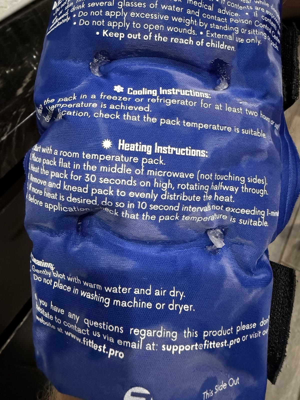 Fittest Pro Knee Ice Pack Wrap for Pain Relief, Reusable Hot and Cold Therapy Wrap for Swelling, Recovery, and Therapy for Arthritis, Meniscus Tear and ACL customer photo 1
