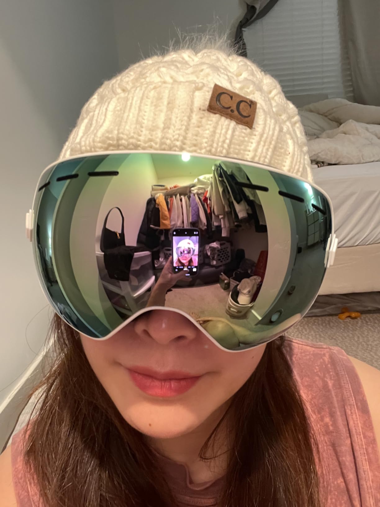 EXP VISION Snowboard Ski Goggles Men Women Youth, Anti Fog OTG Winter Snow Goggles Spherical Detachable Lens customer photo 1