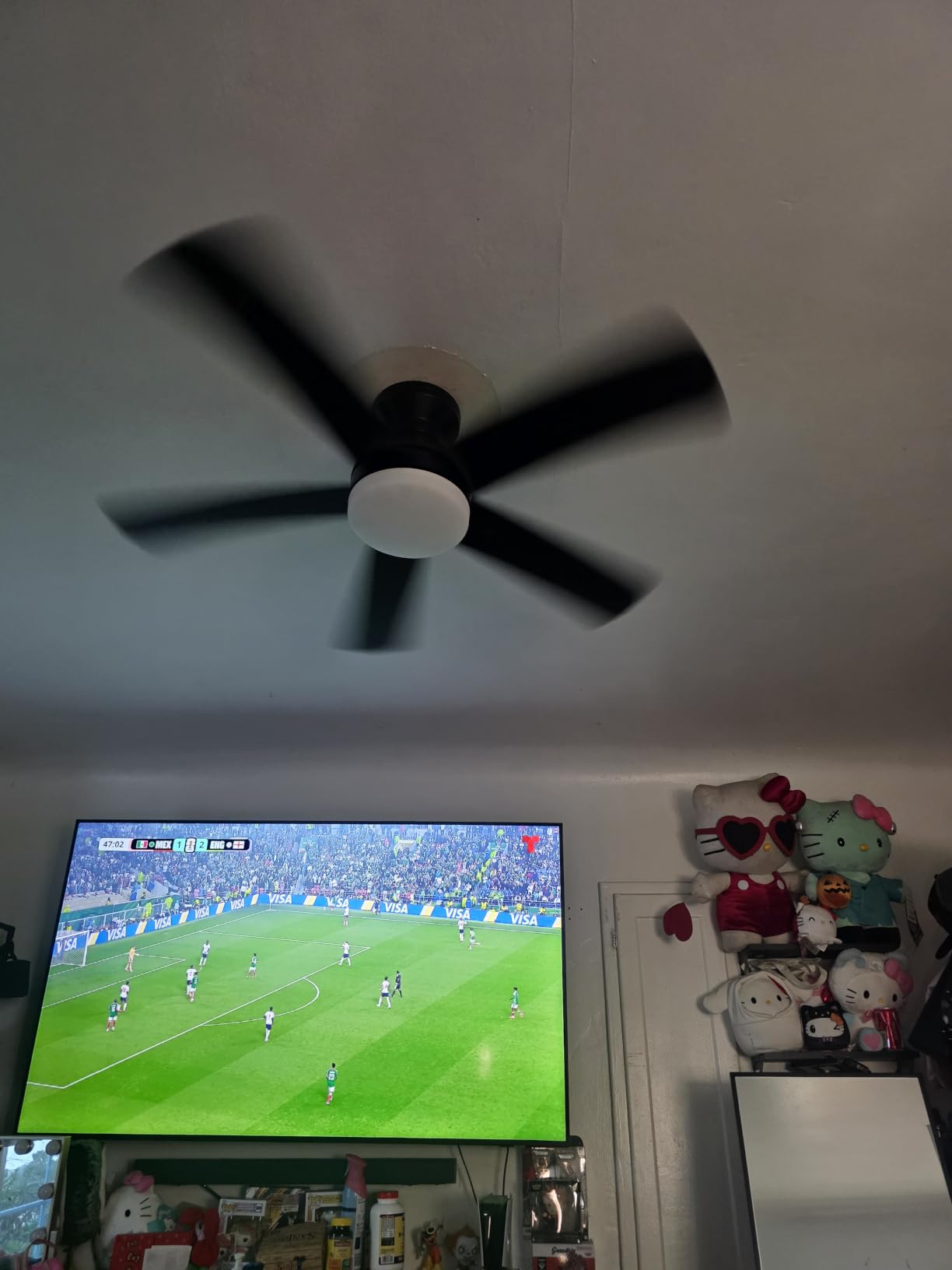 addlon 42 Inch Black Low Profile Ceiling Fans with Lights and Remote customer photo 1