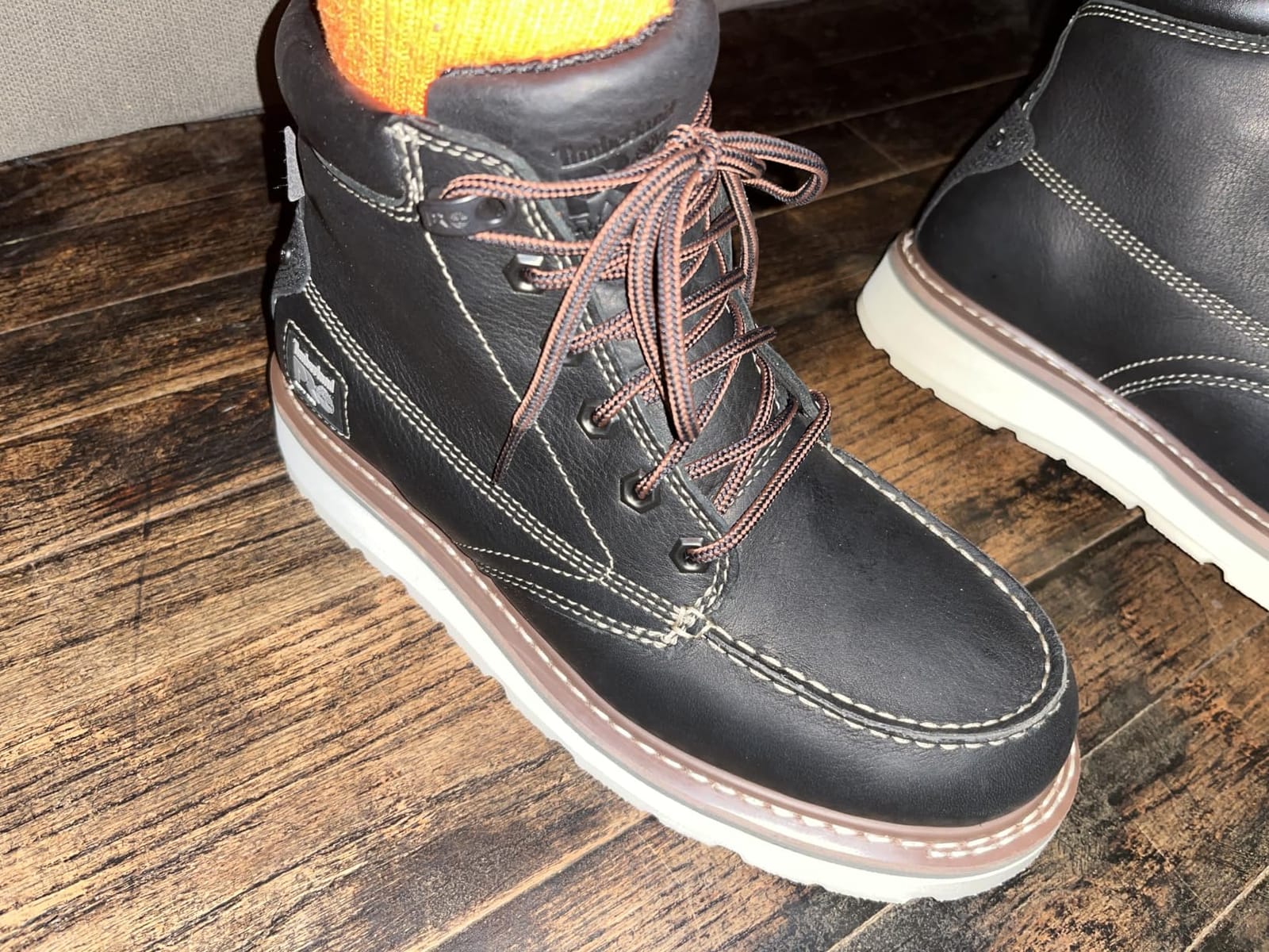 Timberland PRO Men's Gridworks Wedge 6 Inch Moc Soft Toe Waterproof Industrial Work Boot customer photo 2