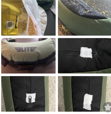 Elite Sports Bulgarian Canvas Bag, Fitness Canvas MMA Gym Cross Workout Training Sandbag 17, 25, 33, 45 lbs (UNFILLED) customer photo 2