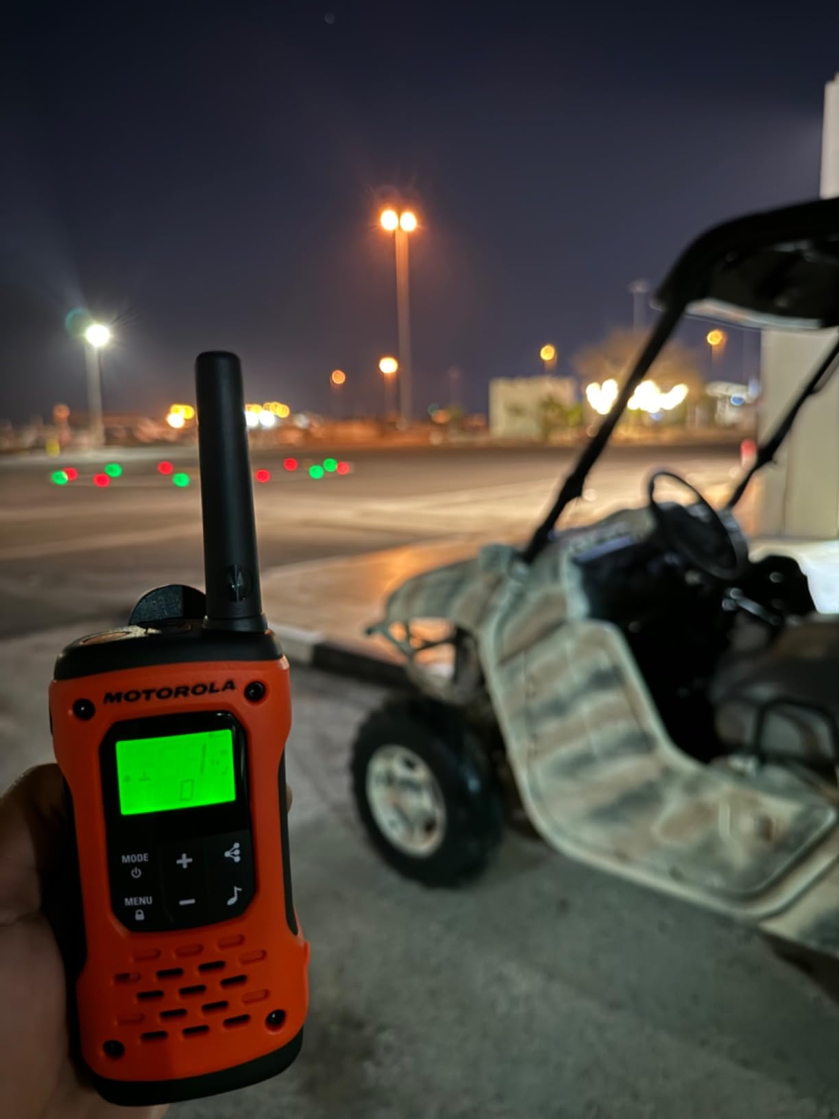 Motorola Solutions, Portable FRS, T605_H2O, Talkabout, Two Way Radios Waterproof Walkie Talkie Emergency Preparedness, Rechargeable, 22 Channel, 35 Mile, Orange W/Black, 2 Pack customer photo 1