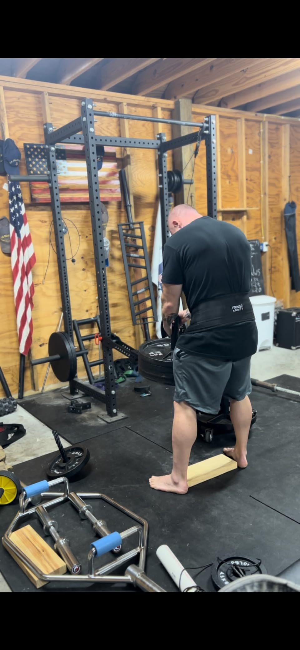 Fringe Sport Mammoth Belt Squat Attachment (Complimentary Belt Included) - Durable Universal Weight Belt Squat Attachment for Rack with Adjustable Length, Ultimate Lower Body Strength Builder customer photo 1