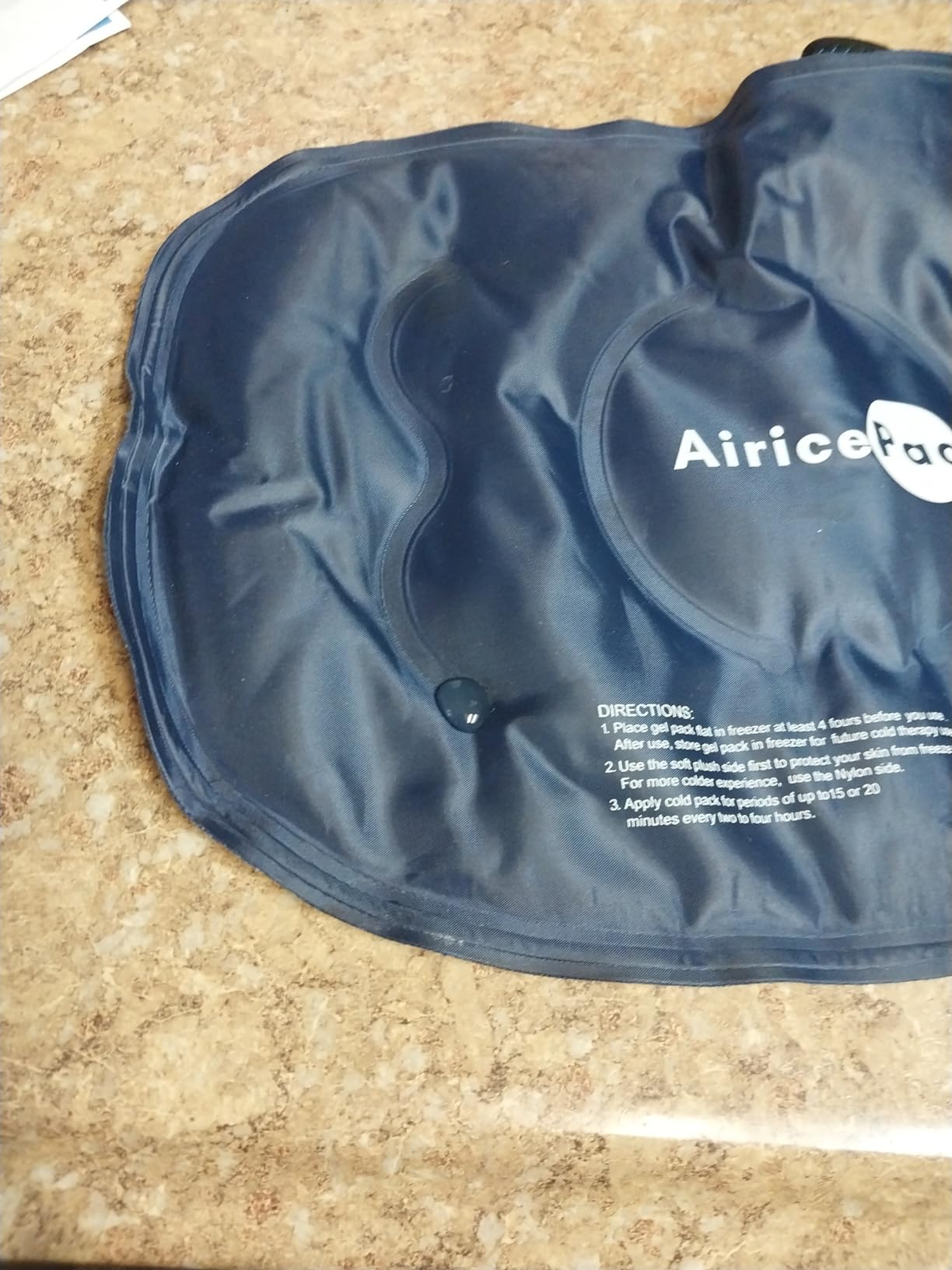 AiricePac Ice Pack for Knee Pain Relief, Reusable Gel Ice Wrap for Injuries, Swelling, Knee Replacement Surgery, Cold Compress Therapy for Arthritis, Meniscus Tear and ACL, Blue customer photo 2