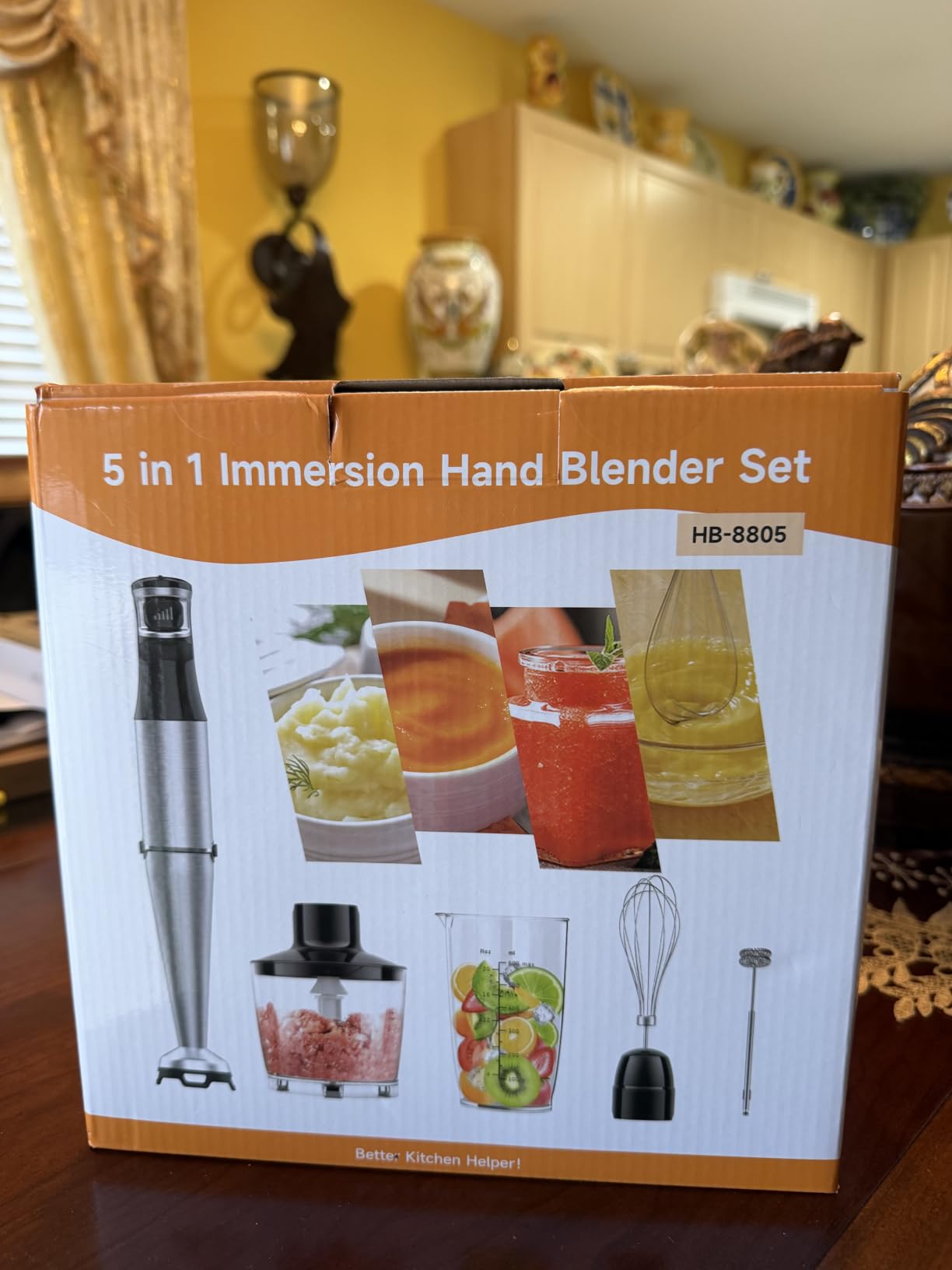 Turelar Immersion Blender Handheld Corded, 1100W 5 in 1 Hand Blender Set customer photo 1