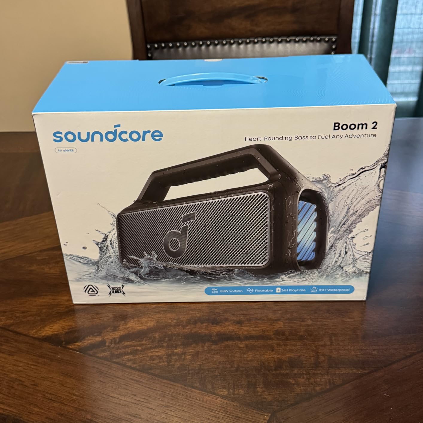 Soundcore Boom 2 by Anker, 80W Outdoor Bluetooth Speaker, 24H Playtime customer photo 1