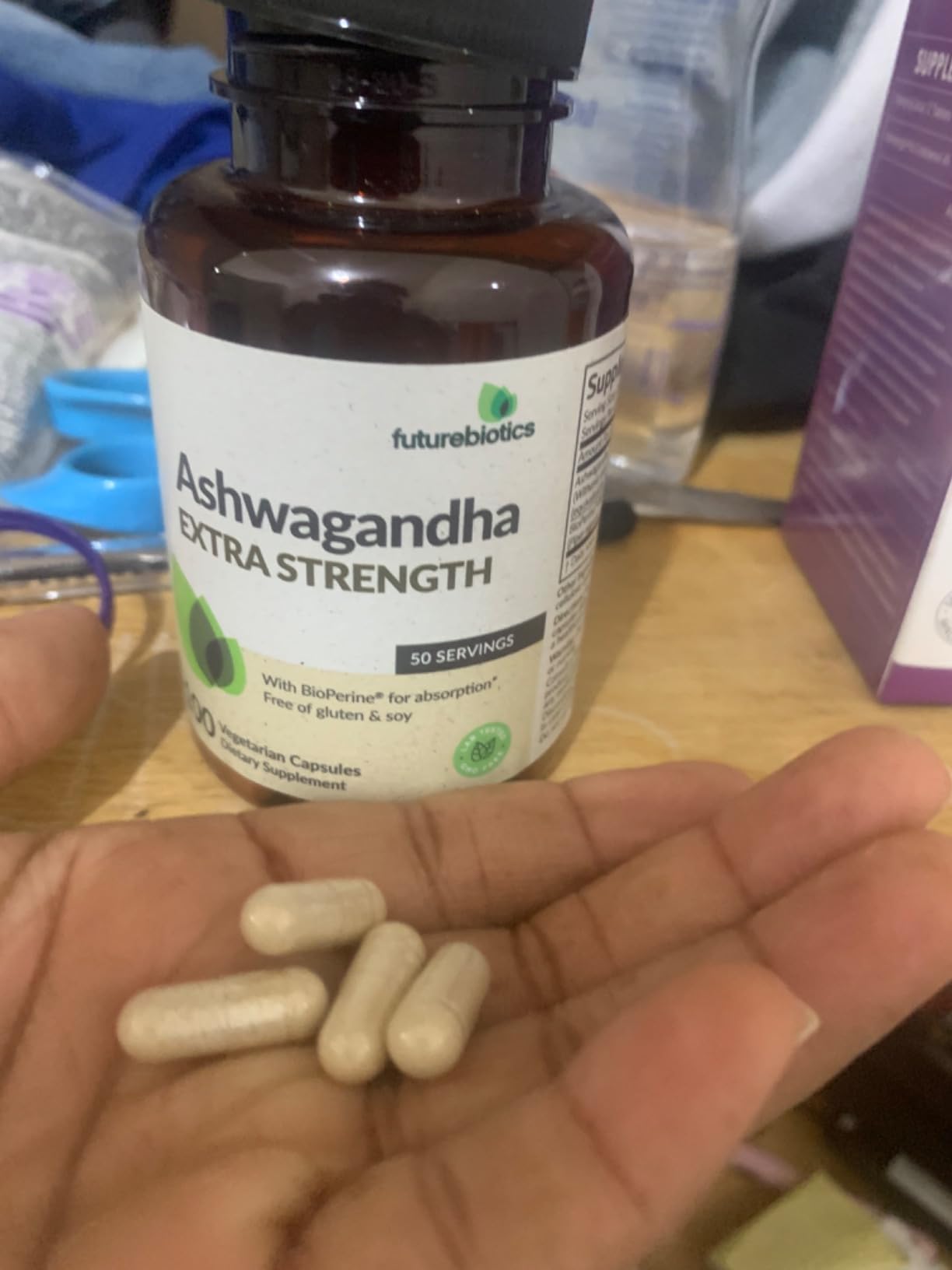 Futurebiotics Ashwagandha Extra Strength Stress & Mood Support 100 Capsules customer photo 2