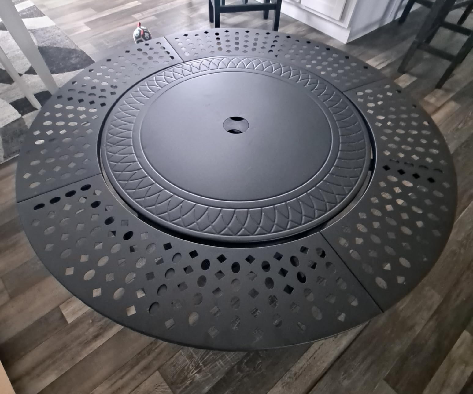 OutVue 42 Inch Fire Pit with 2 Grills, Lid, Poker customer photo 1