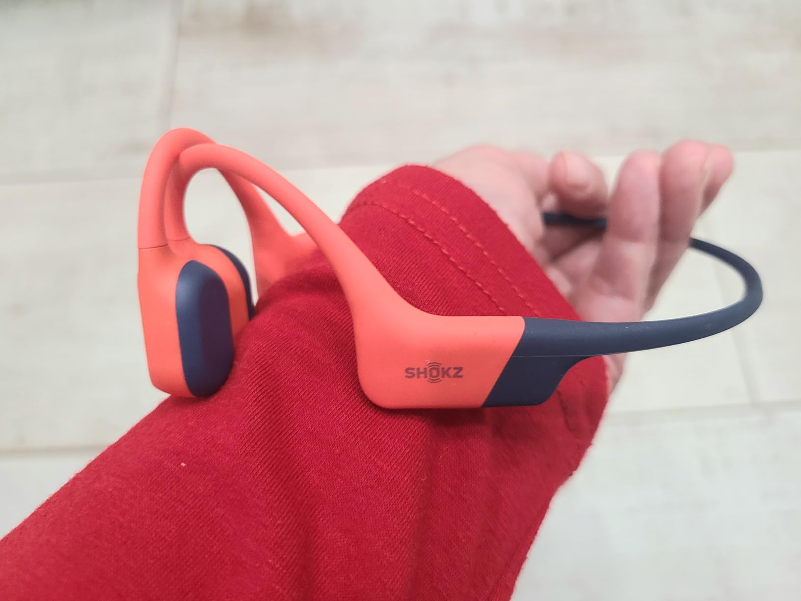 SHOKZ OpenSwim Pro Open-Ear MP3 Headphones, Grey, IP68 Waterproof, 32GB MP3 customer photo 1