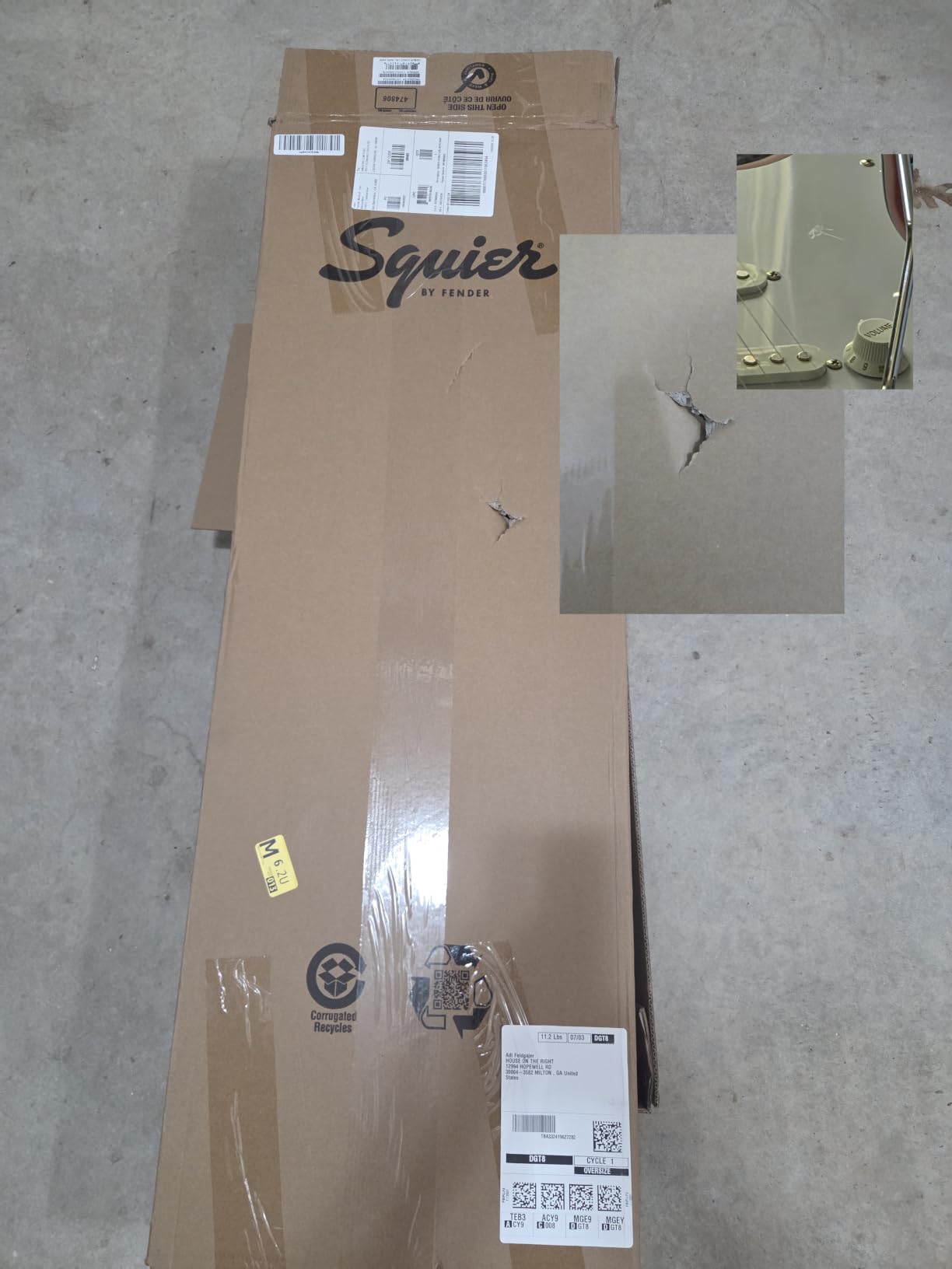 Fender Squier Debut Series Stratocaster Electric Guitar, Beginner Guitar, with 2-Year Warranty, Includes Free Lessons, 2-Color Sunburst with Matte Finish customer photo 2