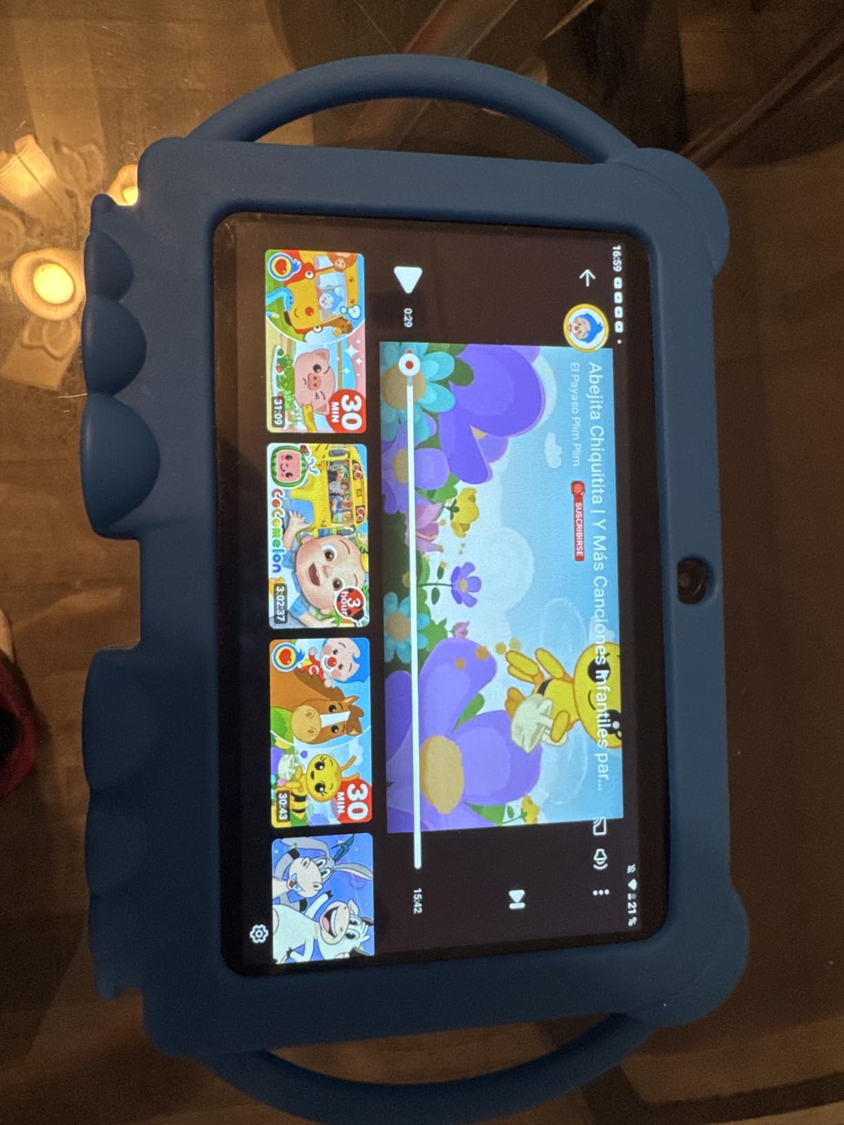 HOTTABLET Kids Tablet 7 inch Android, 4GB RAM 32GB ROM, 1TB Expandsion, with Parental Control, WiFi, Bluetooth, Dual Camera with Silicone Case, 1PCS (Blue) customer photo 1