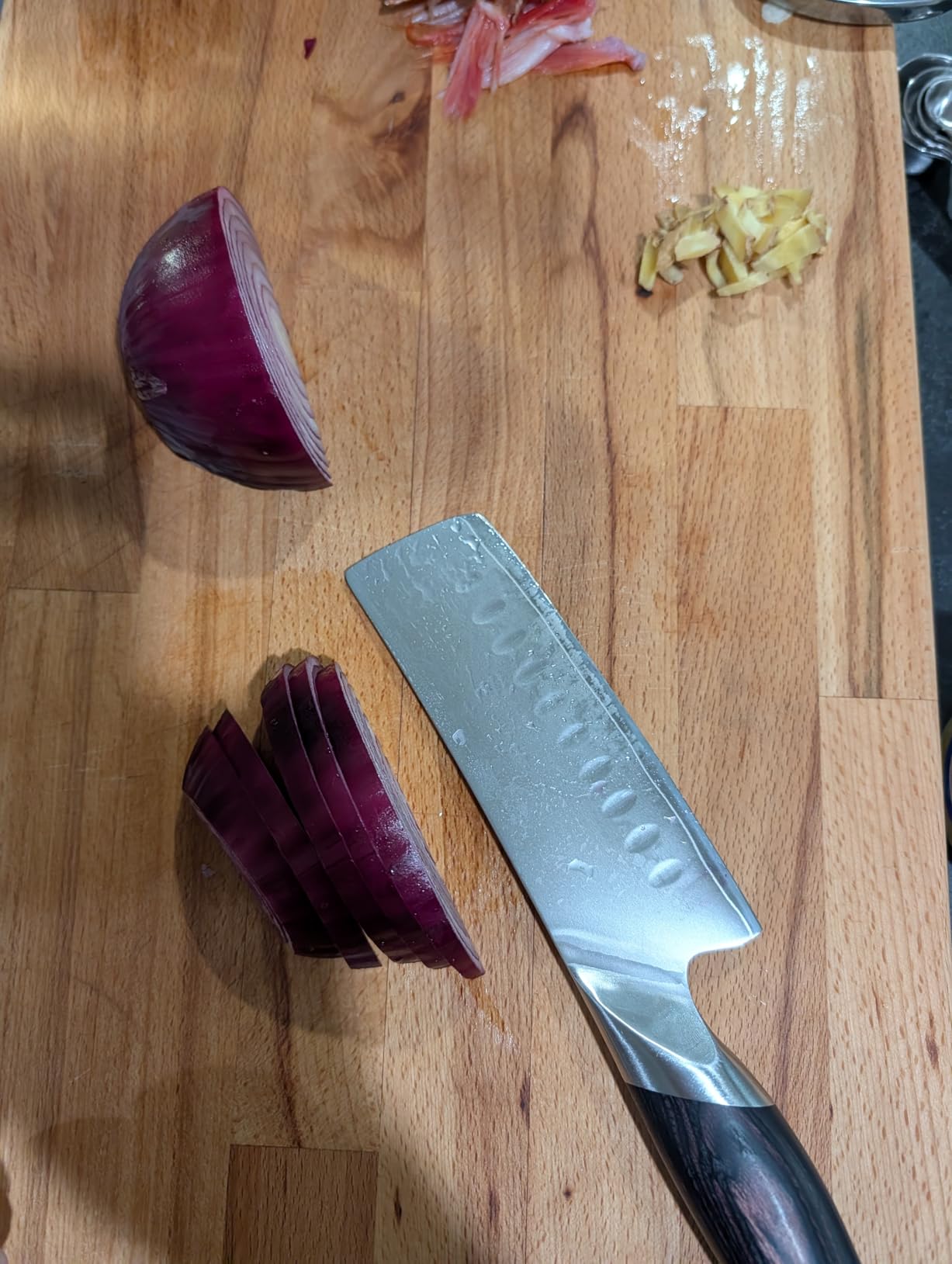 HOSHANHO 7 Inch Nakiri Knife, Ultra Sharp Japanese Kitchen Chef Knife customer photo 2