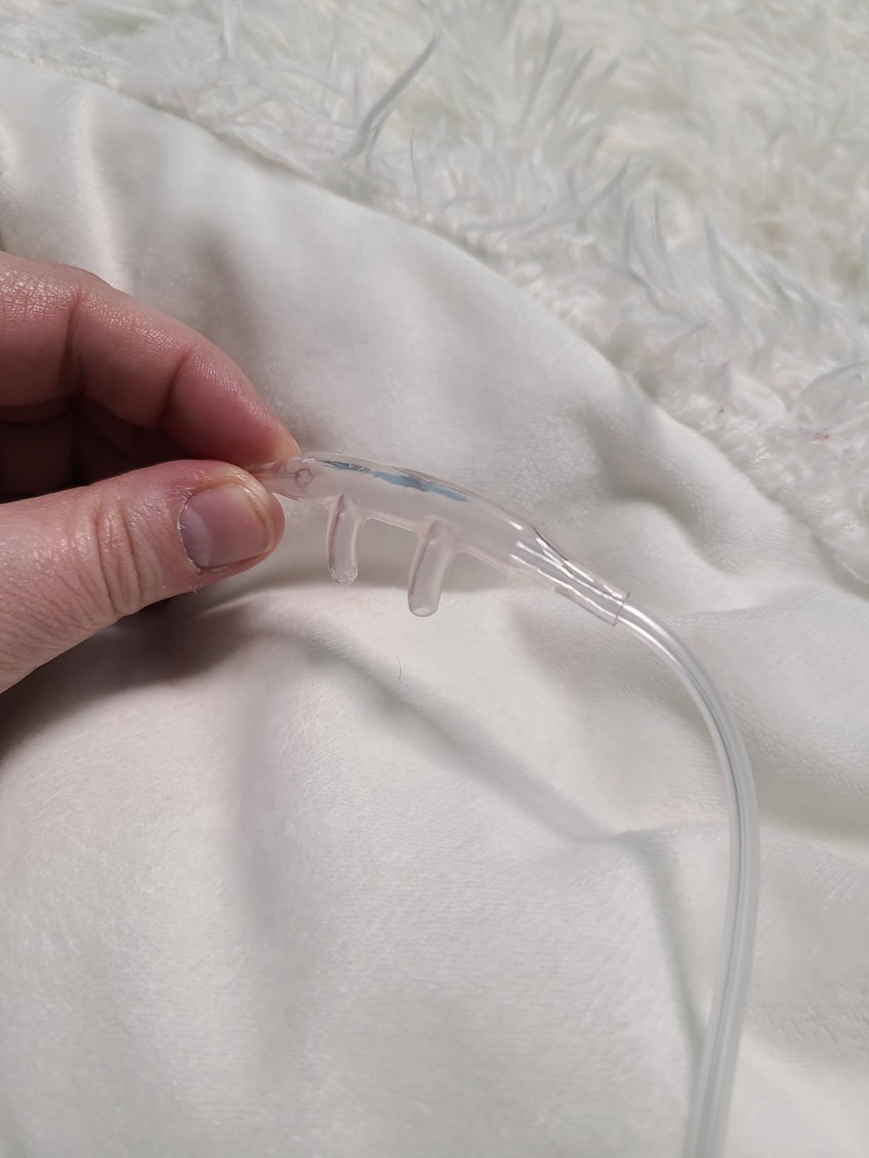 ResOne 7Ft Soft Adult Oxygen Nasal Cannula 5-Pack - Curved Prongs, Crush-Resistant Tubing - Nasal Tubes, Oxygen Concentrator Supplies - Soft Curved Nose Piece, Standard Size, Standard Flow 6 LPM customer photo 1