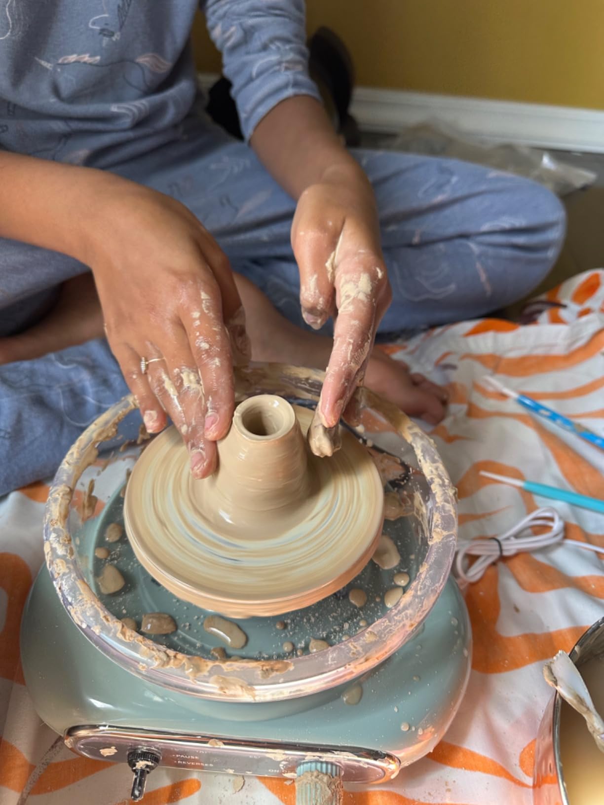Alldeer Mini Pottery Wheel for Kids Teens Beginners Starters | 4.7