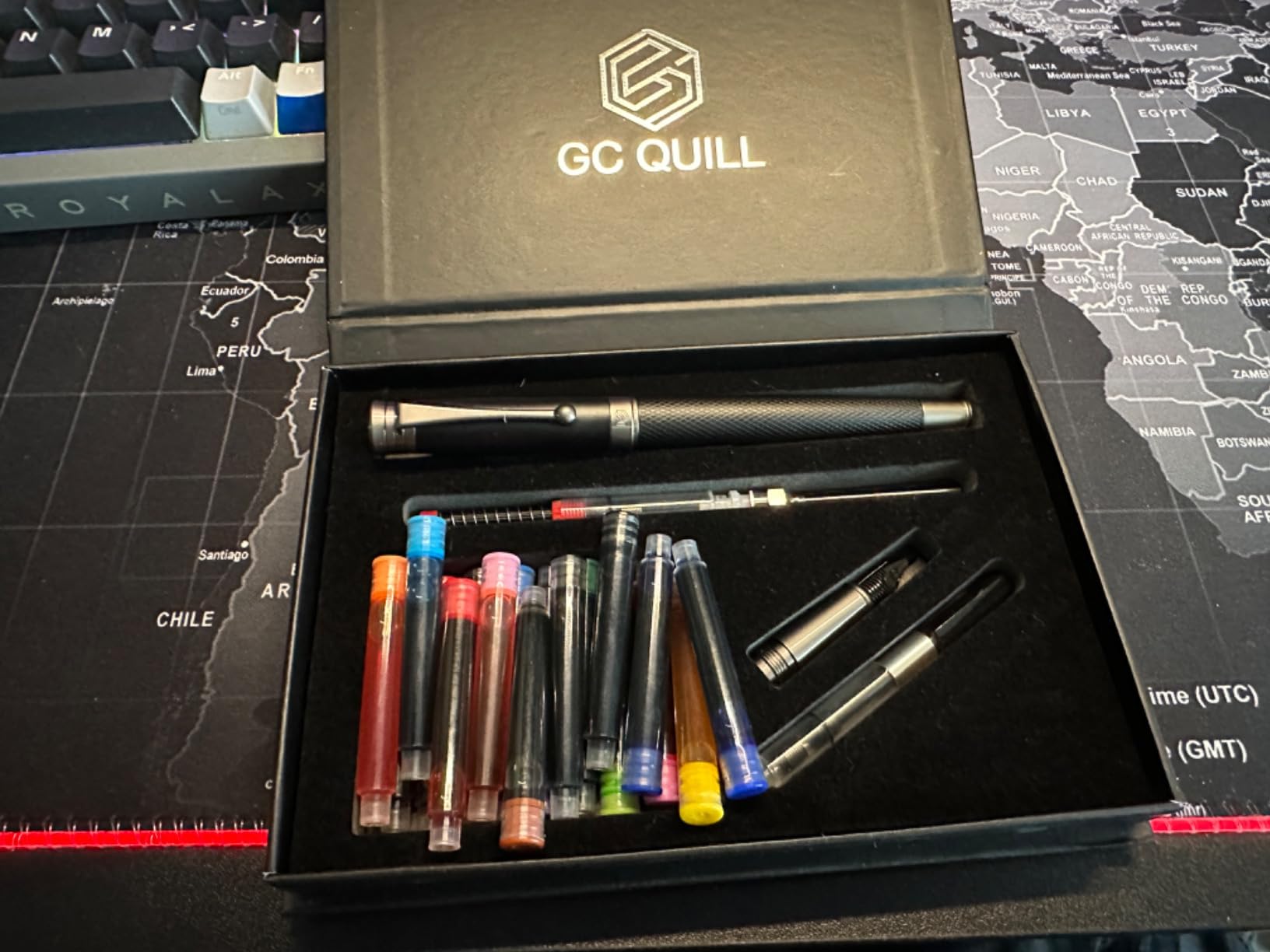 Fountain Pen Set - Fine & Medium Nibs, Includes 18 Ink Cartridges, Ink Refill Converter & Syringe Filler, Gift for Writing, Journaling & Calligraphy MU-13 customer photo 1
