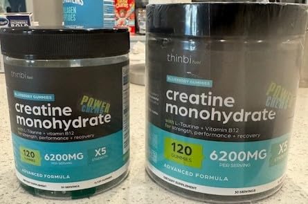 Thinbi Creatine Monohydrate Gummies with Taurine, 120 Count customer photo 2