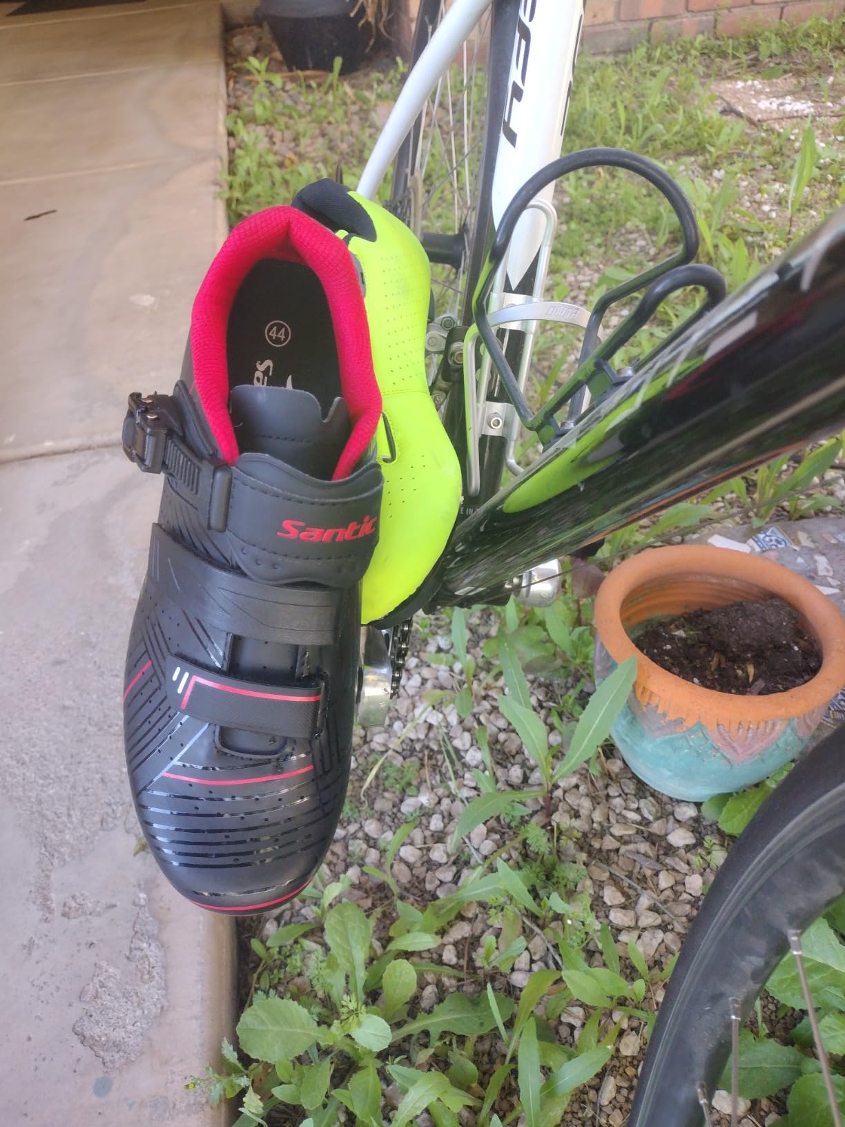 Santic Men's Cycling Shoes Road Cycling Riding Shoes Road Bike Shoes with Buckle- Roadway New customer photo 1