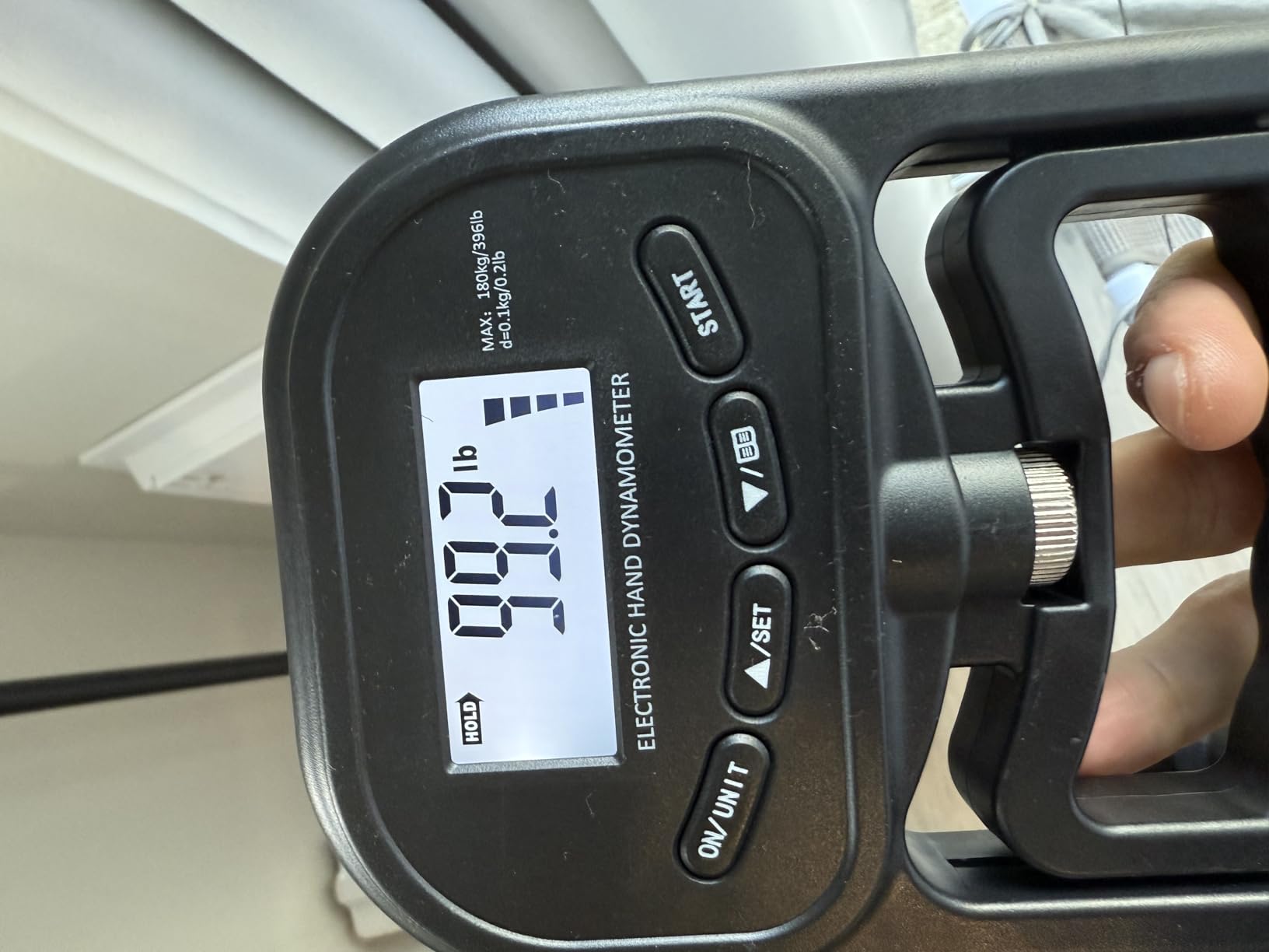 396lbs / 180kg Grip Strength Trainer, Rechargeable Electronic Hand Dynamometer, Digital Grip Strength Tester with LCD Display, Adjustable Hand Grip Dynamometer Hand Exercisers for Strength customer photo 1