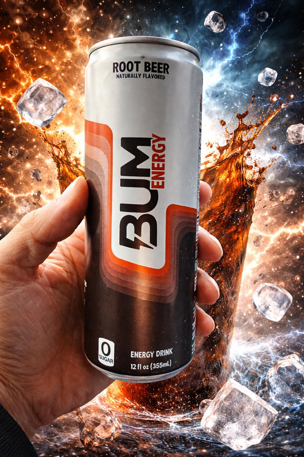 BUM Sugar Free Energy Drink, Nootropics, Root Beer 12 Pack, 12 Fl Oz customer photo 2