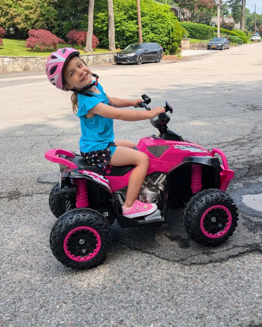 INFANS Kids ATV, 12V 4 Wheeler Ride on Toy, Dark Black customer photo 1