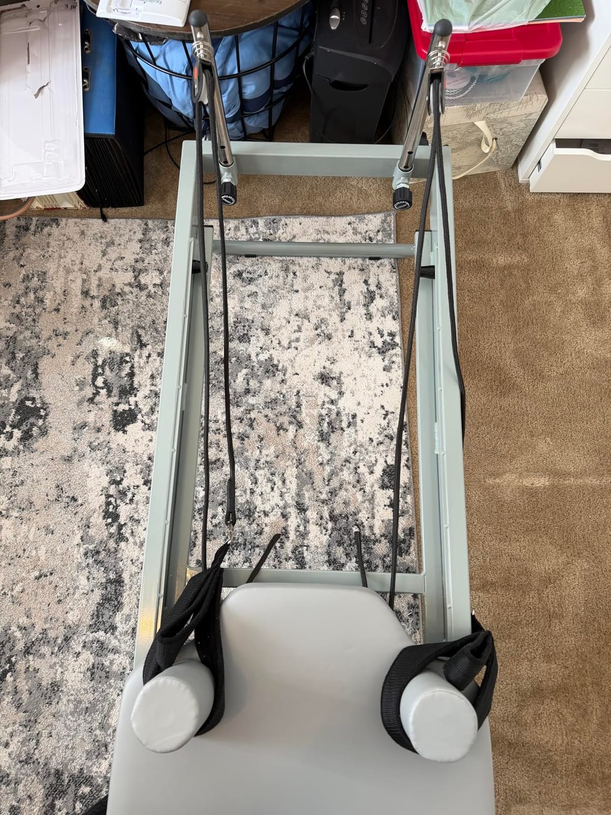 ARKANTOS Pilates Reformer Machine Foldable, Reformer Pilates Equipment for Gym Workout and Home Use, Suitable for Intermediate and Beginners Users customer photo 2