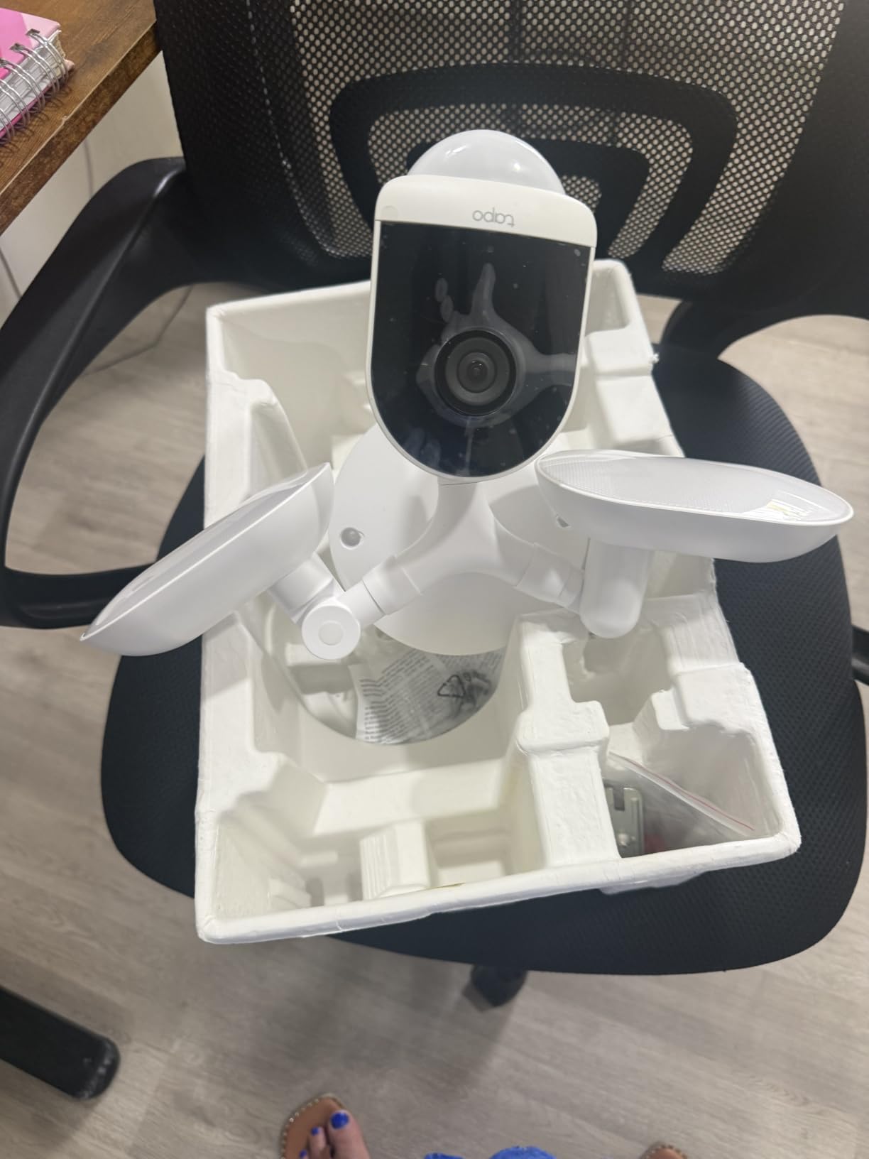Tapo 2K+ Outdoor Wired Floodlight Security Camera, C720, 2800LM customer photo 2