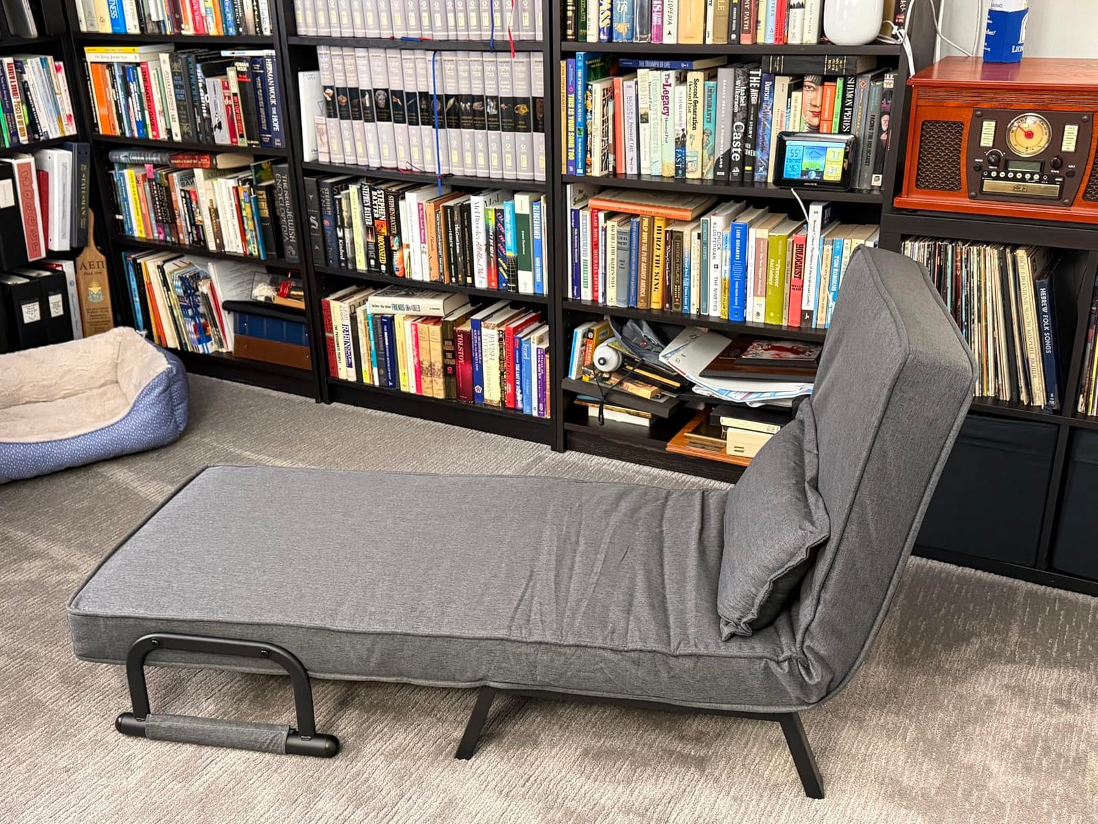 TYBOATLE Sleep Chair, Folding Sleeper Chairs for Adults (Dark Grey) customer photo 1