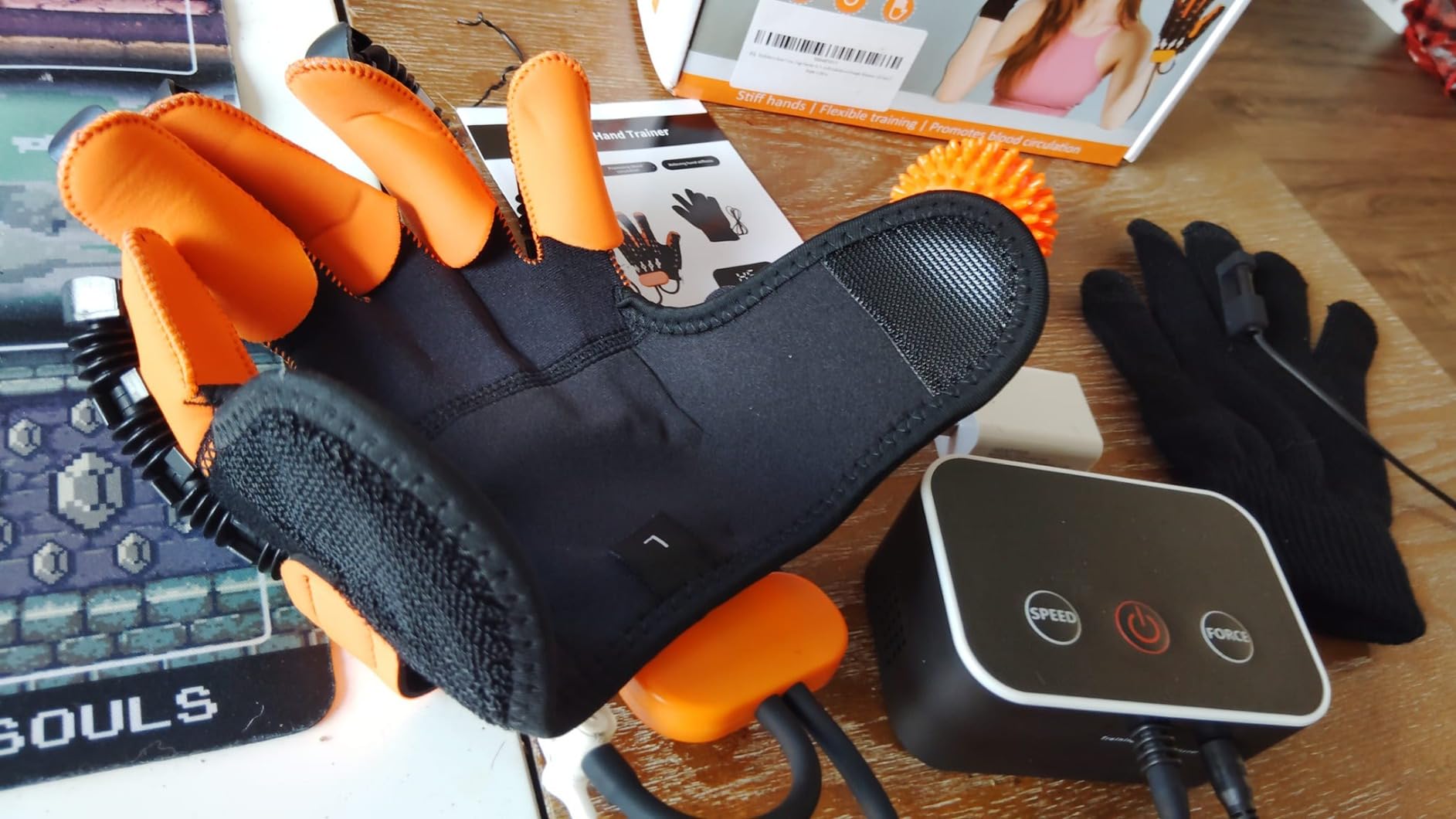 Rehabilitation Robot Gloves Finger Exerciser Stroke Hand Function Left customer photo 2