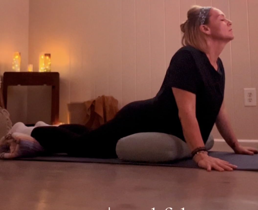 Gaiam Yoga Bolster Pillow, Supportive Cushion for Restorative Yoga customer photo 2