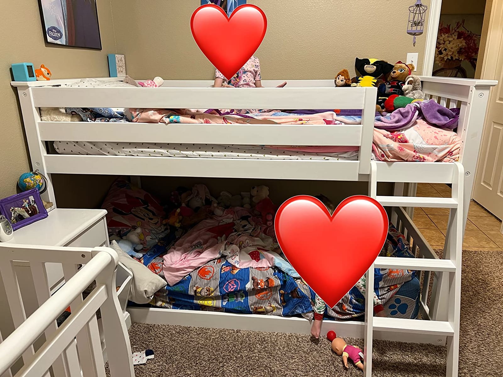 Max & Lily Fundamental Twin Low Bunk Bed, Kids Solid Wood Modern Bed Frame with Strong Wooden Slats, Non-Toxic Finishes, High Weight Capacity, Natural customer photo 2