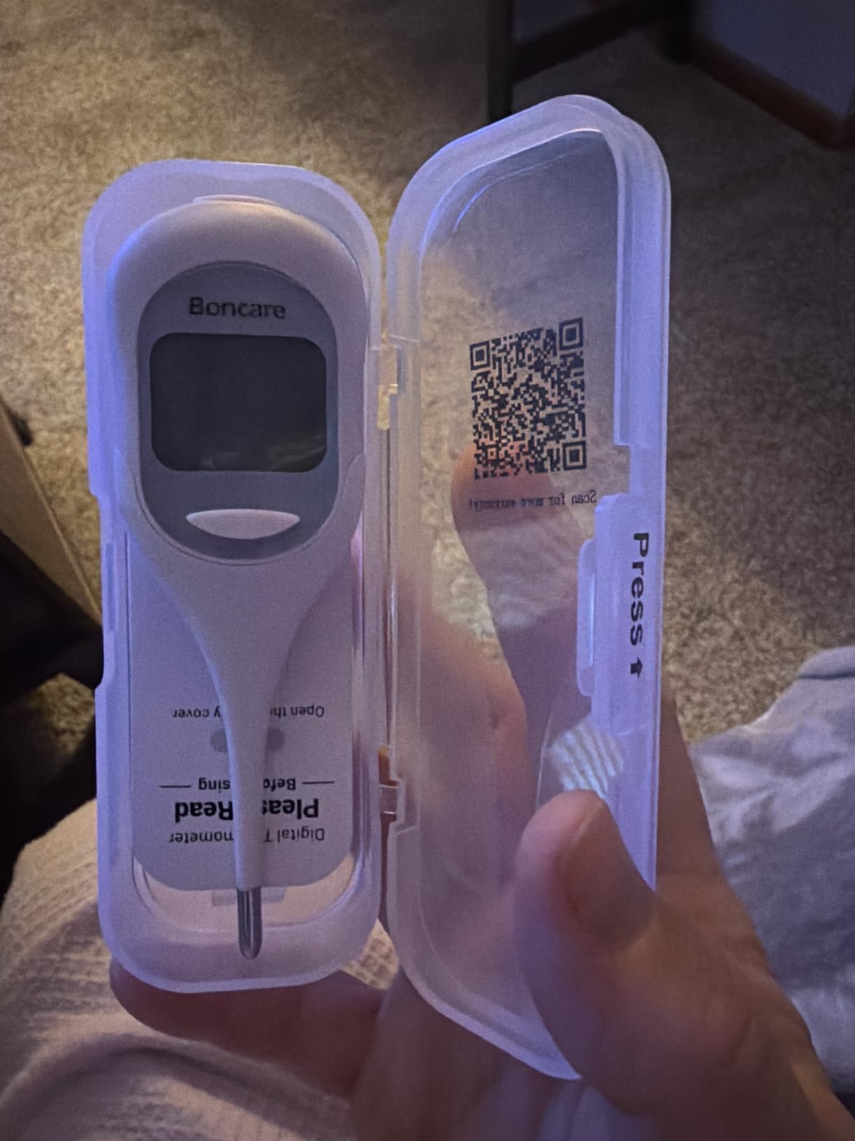 Boncare 9 Seconds Basal Body Thermometer for Ovulation (Rice-White) customer photo 1