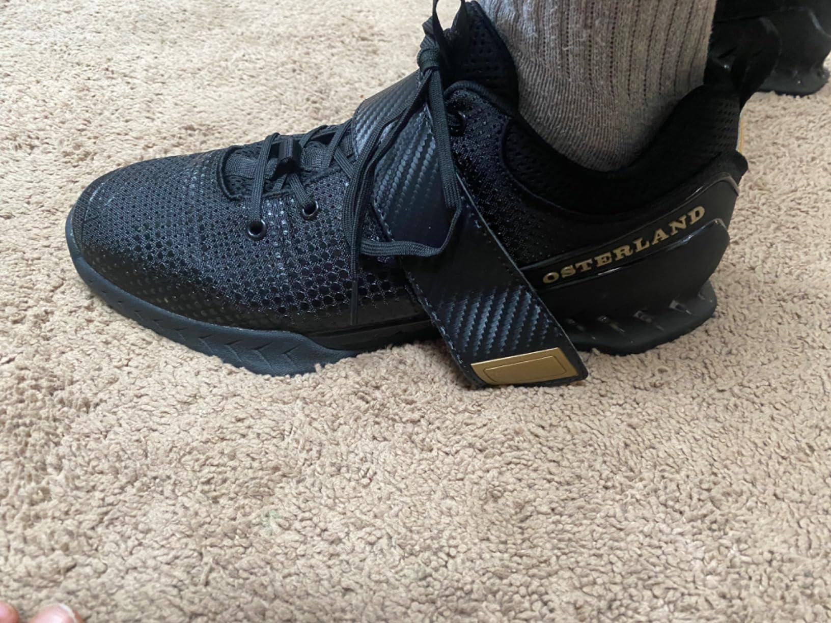 Osterland Weightlifting Shoes for Men Women,1.4 Inch Heel Squat Shoes customer photo 2