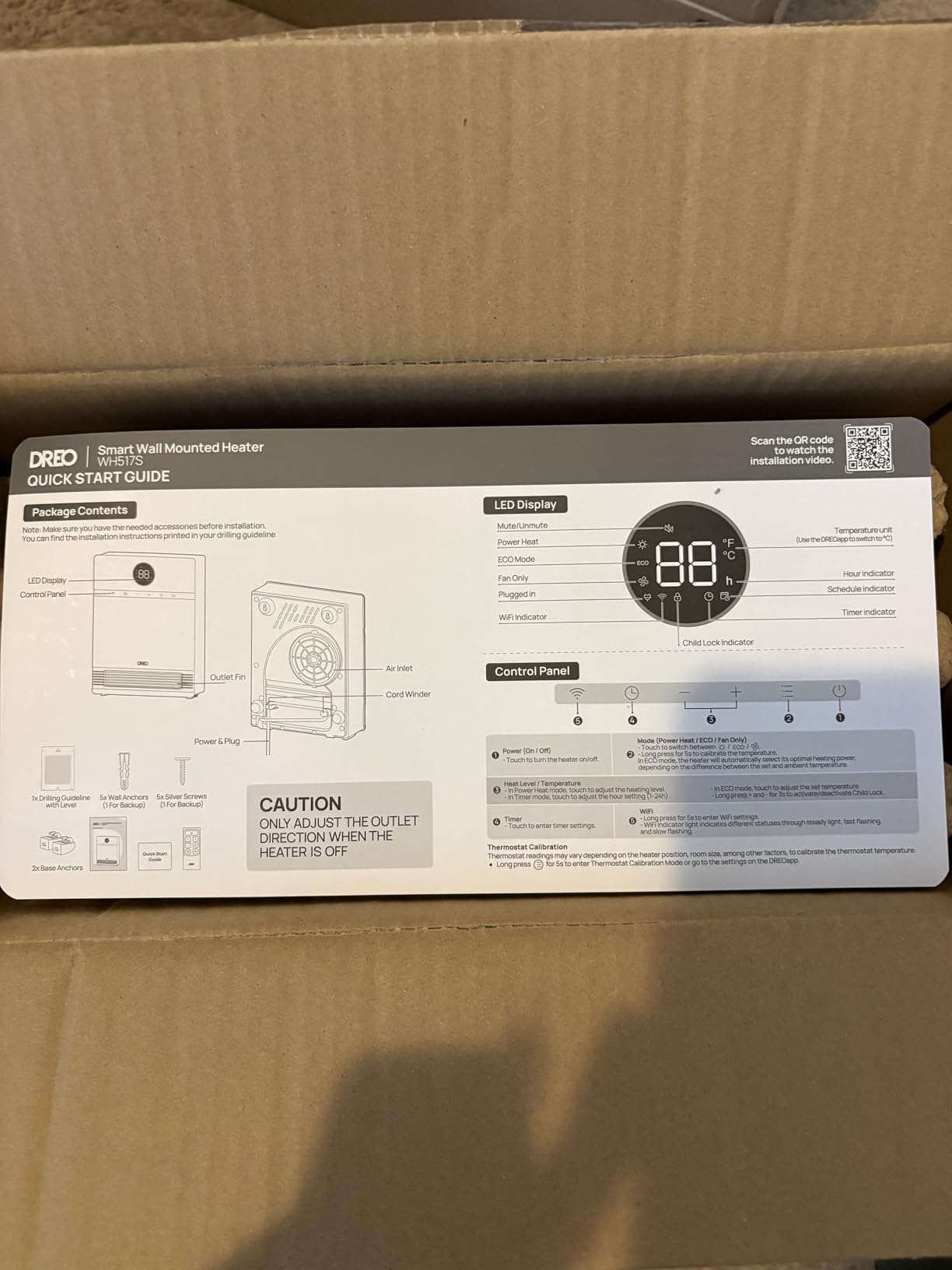 DREO Smart Electric Wall Heater for Indoor Use, Works with Alexa,Large Room customer photo 1