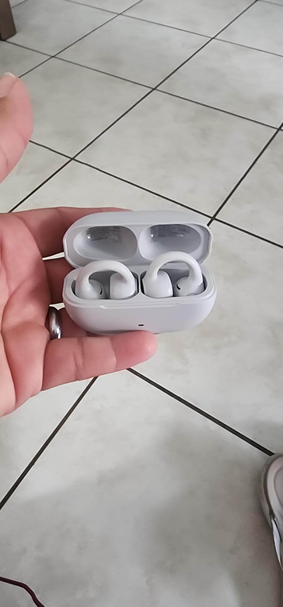 JLab, Flex, Open Ear Earbuds, Clip On Wireless Bluetooth Earbuds, Open Ear Headphones, Teal customer photo 2
