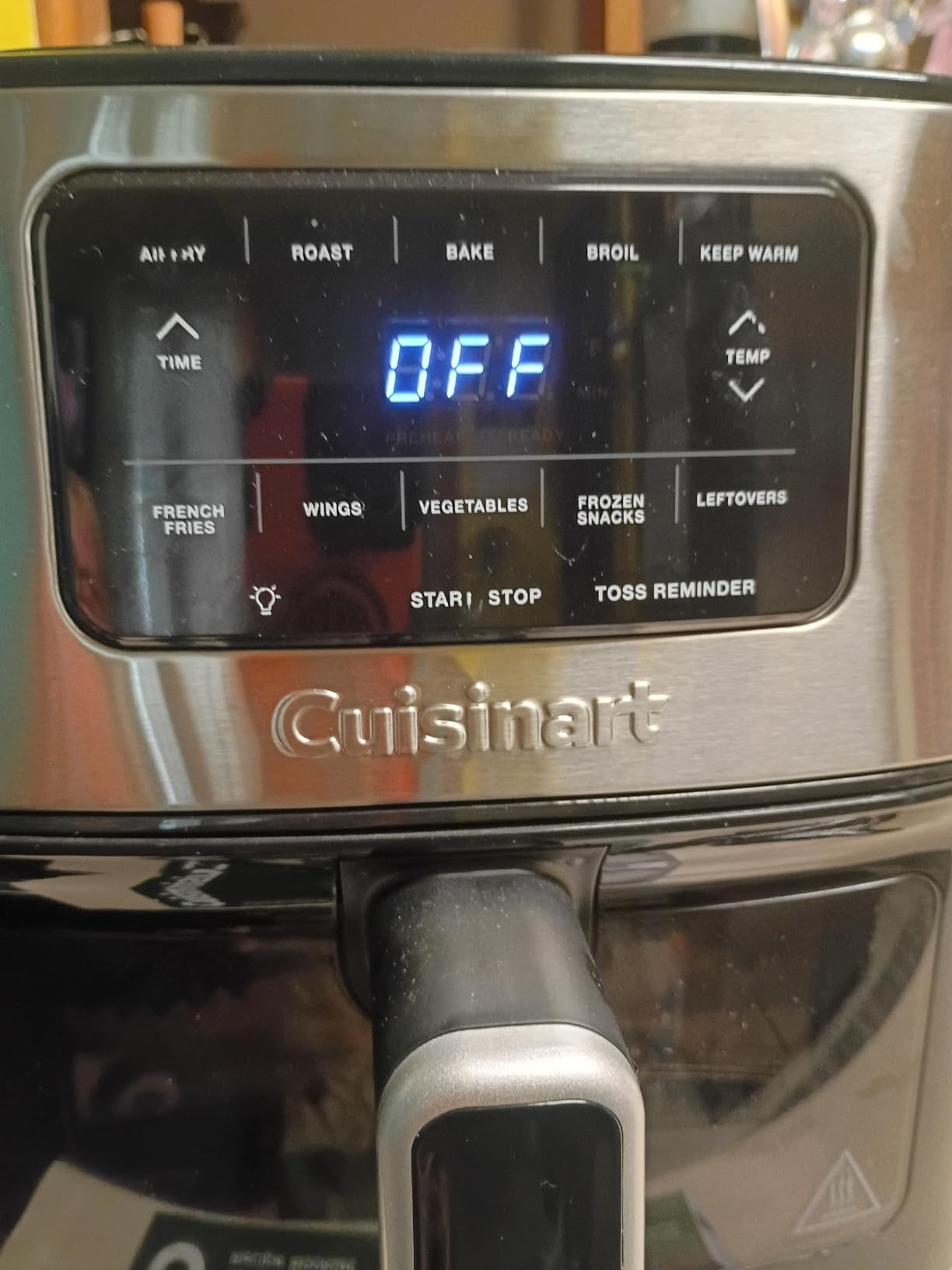 Cuisinart Air Fryer, 2.6-Quart Compact Basket Fryer with 3 Cooking Functions to Air Fry, Roast, and Bake, 3 Airfryer Presets, Dishwasher-Safe Parts, AIR-80, Stainless Steel & Black customer photo 2