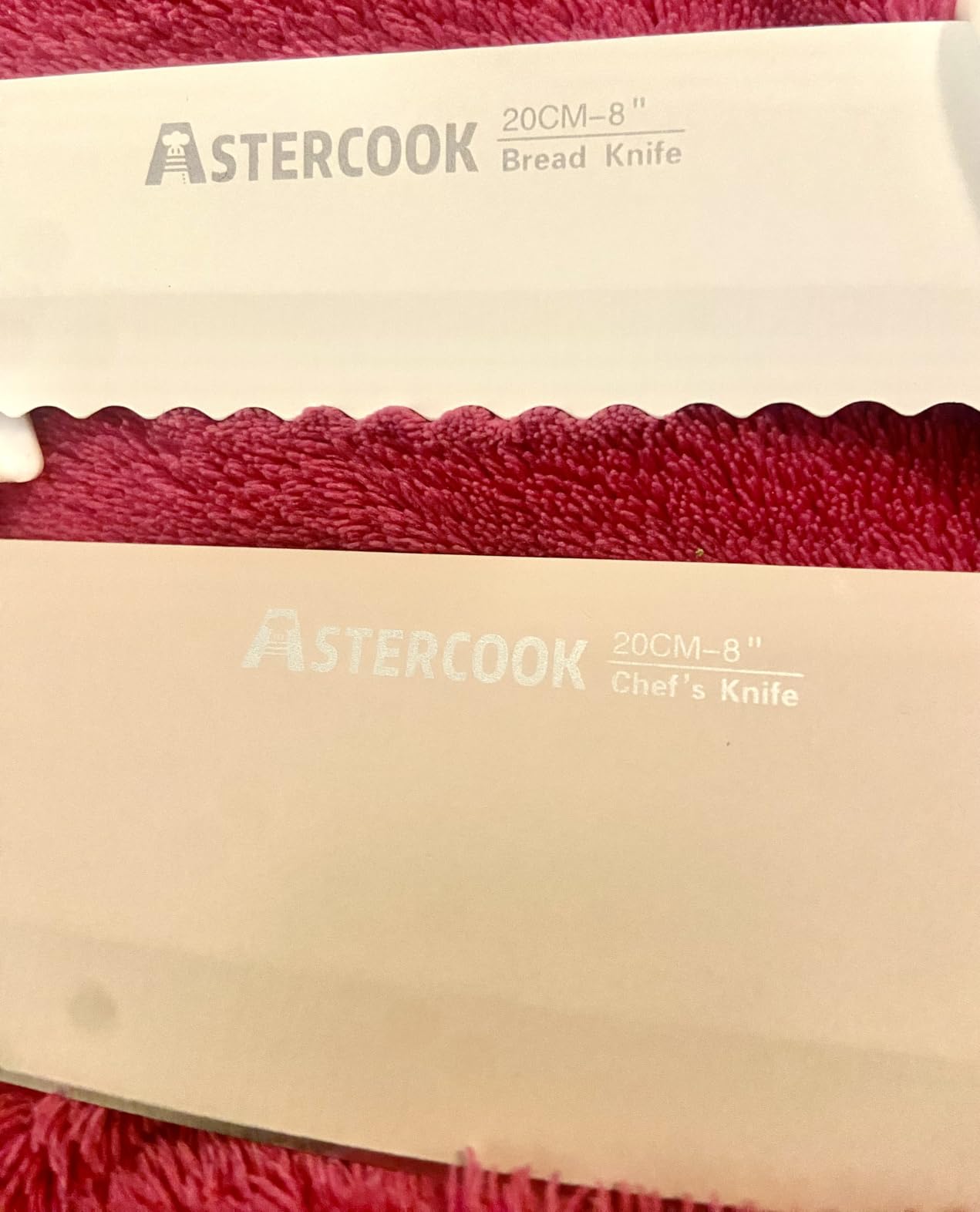 Astercook Knife Set, 13 Pieces Kitchen Knives Set with Healthy Anti-Rust Coating, Dishwasher Safe, Stainless Steel Chef Knife Sets with 6 Blade Guards, Perfect Holiday Gifts for Kitchen customer photo 2